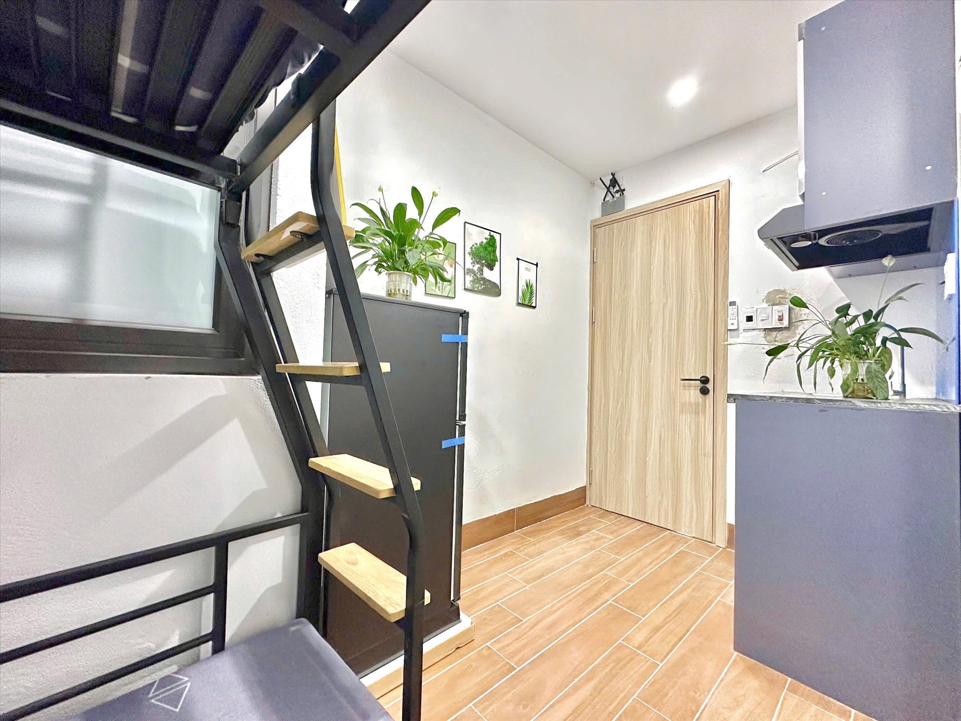 Phòng trọ Duplex 22m2 tại Timehouse Xuân Phương - Nam Từ Liêm - Phòng khách