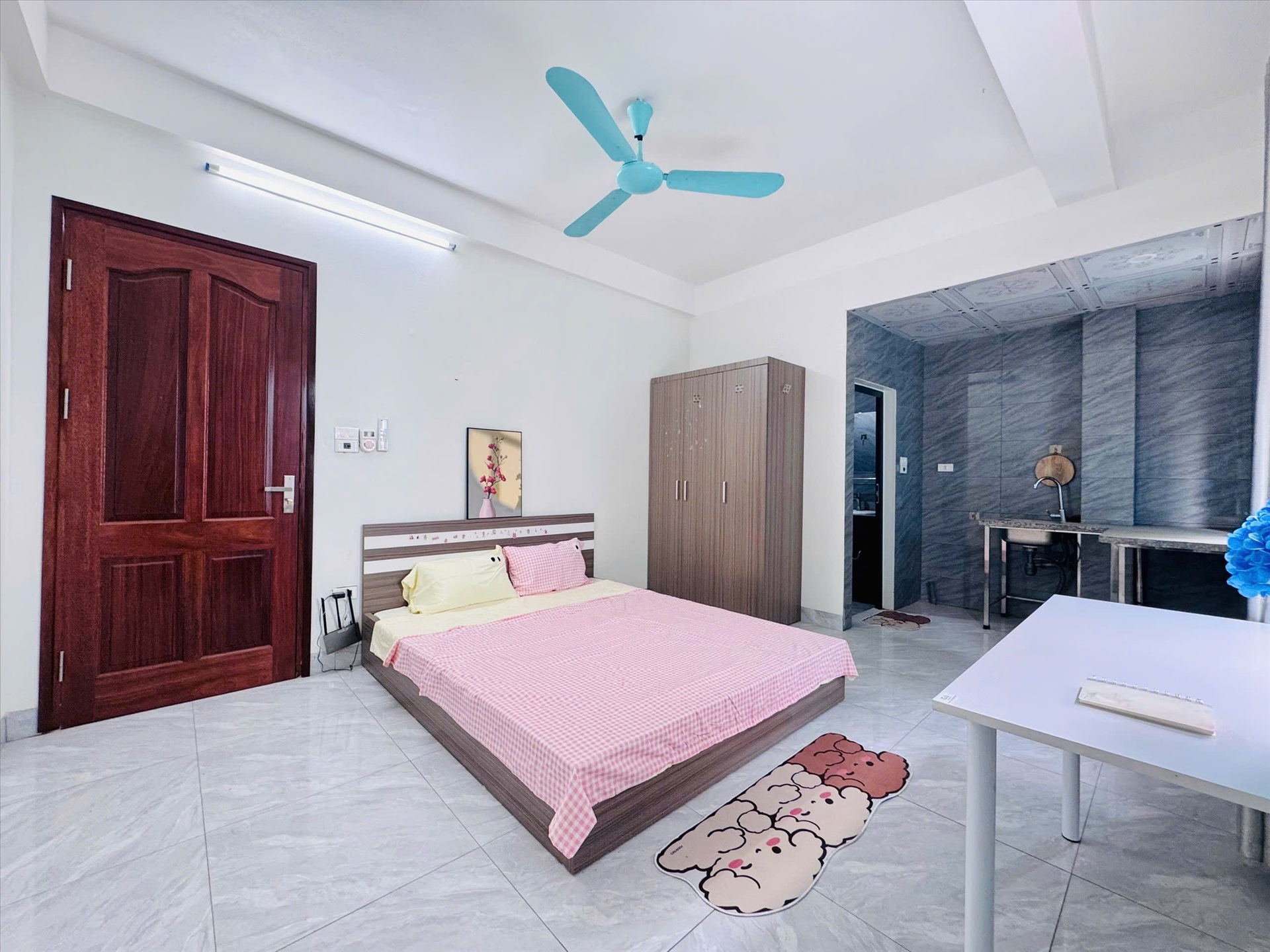 Phòng trọ Studio 25m2 tại Time House 2 Cầu Diễn - Bắc Từ Liêm - Phòng ngủ