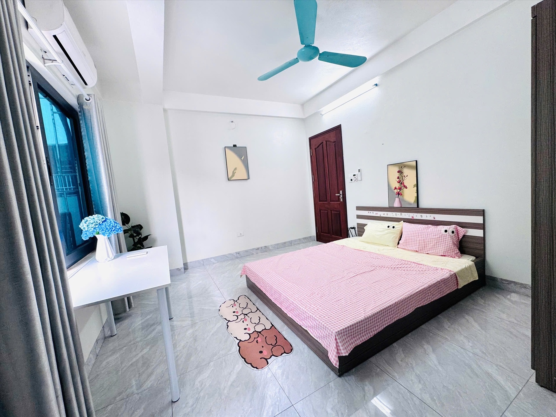 Phòng trọ Studio 25m2 tại Time House 2 Cầu Diễn - Bắc Từ Liêm - Phòng ngủ