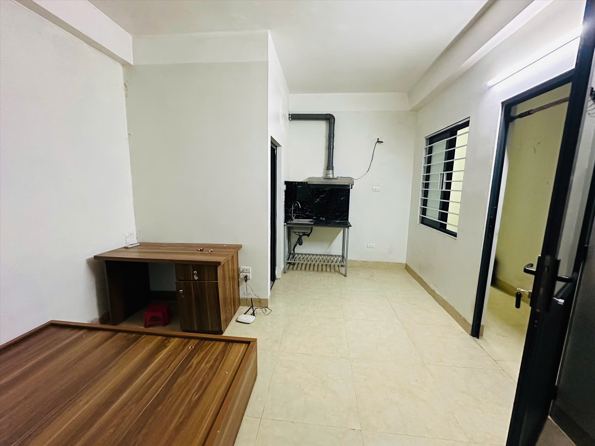 Phòng trọ Studio 25m2 tại Friends Team Yên Hòa - Cầu Giấy - Phòng bếp