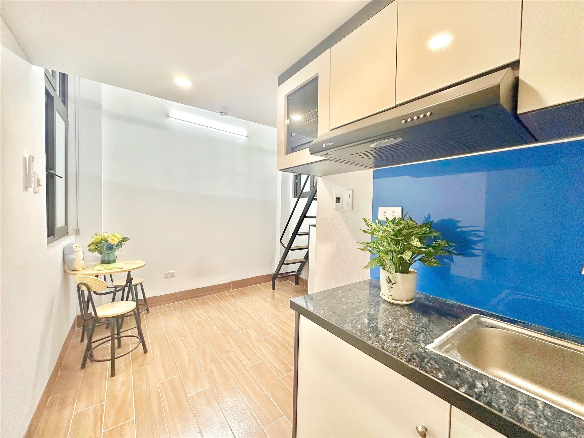 Phòng trọ Studio 22m2 tại Timehouse Xuân Phương - Nam Từ Liêm - Phòng bếp