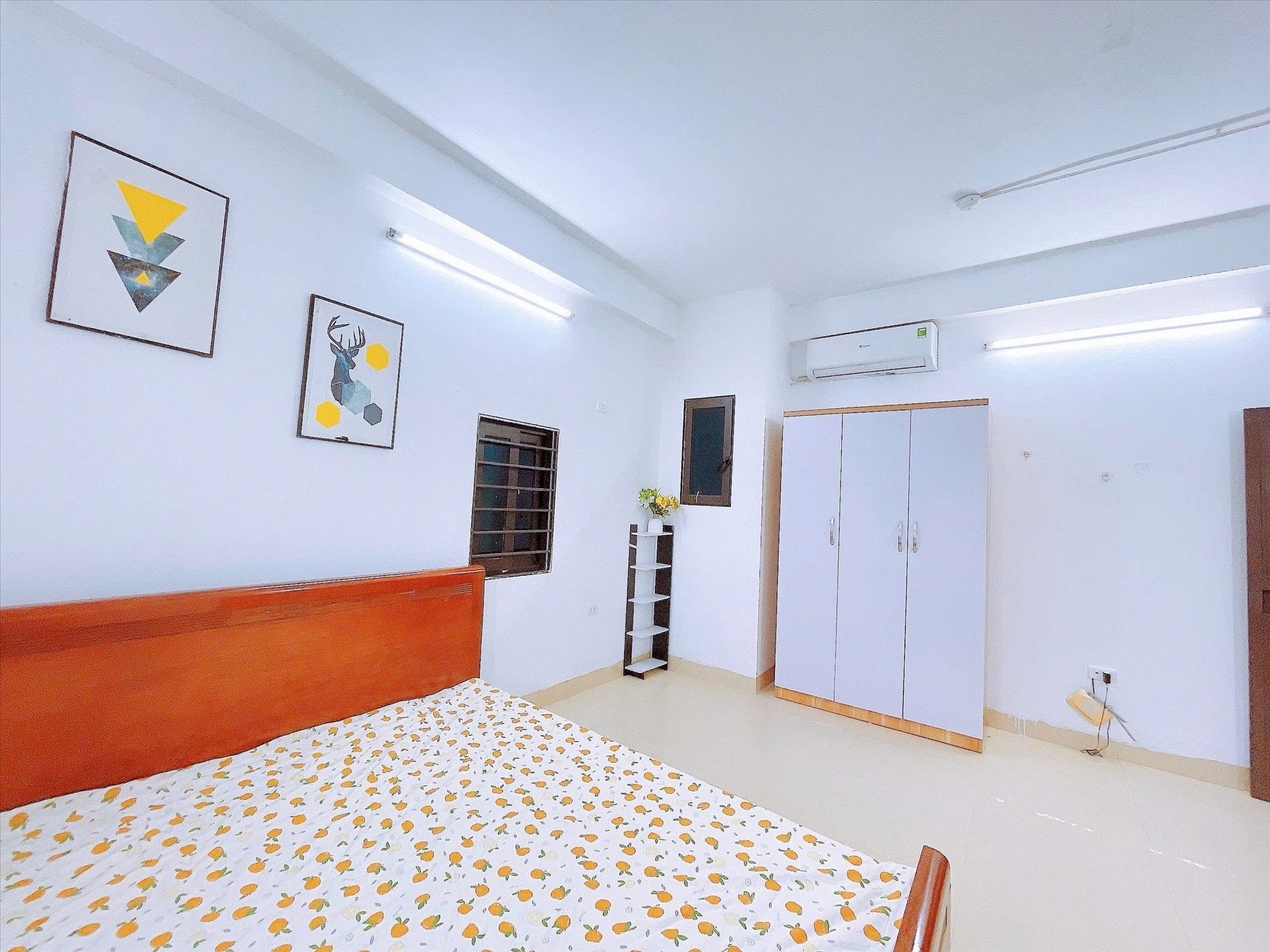 Phòng trọ Studio 25m2 tại Happy Homes Trần Cung - Bắc Từ Liêm - Phòng ngủ
