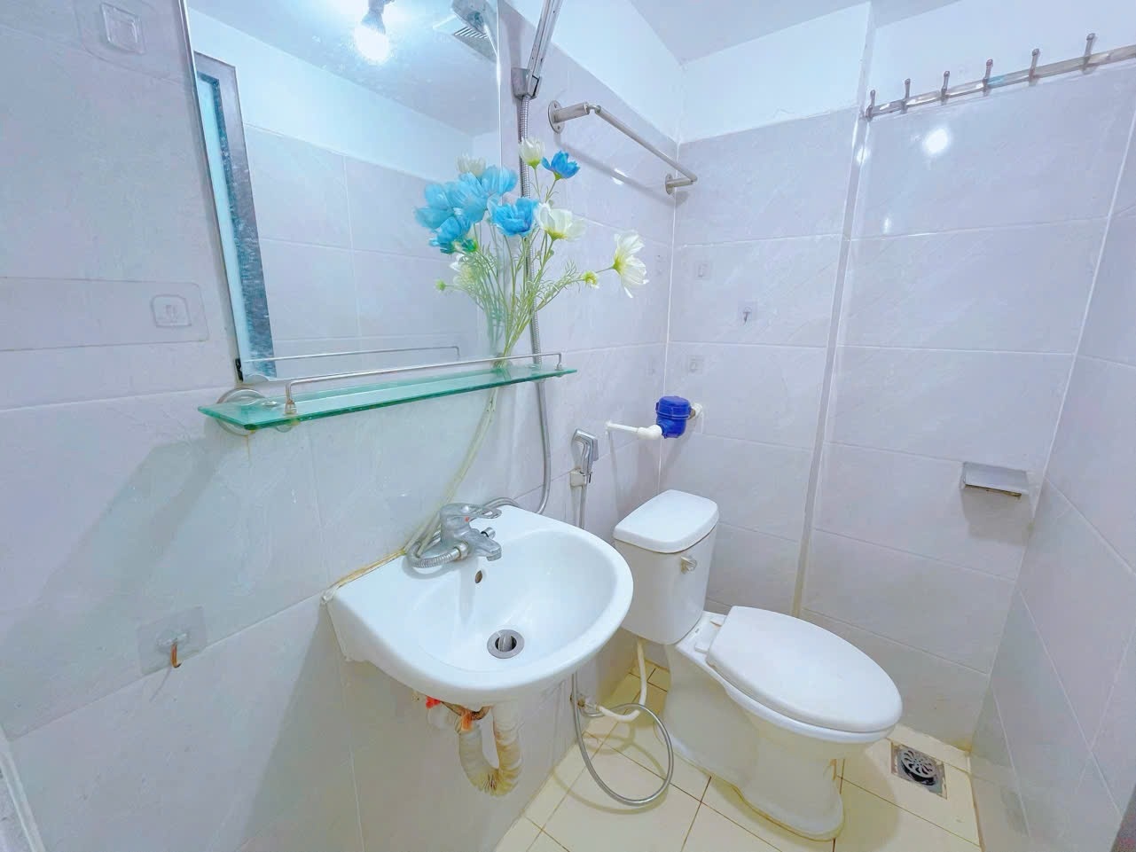 Phòng trọ Studio 20m2 tại Happy Homes Trần Cung - Bắc Từ Liêm - Phòng tắm