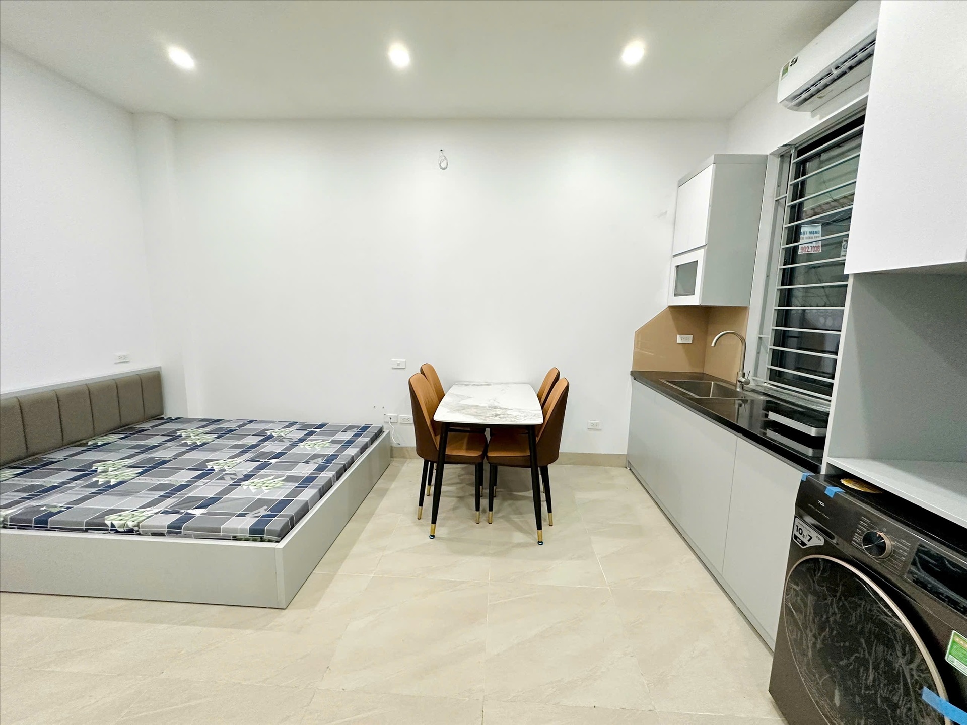 Phòng trọ Studio 35m2 tại TT House 1 Thổ Quan 1 - Đống Đa - Phòng ngủ