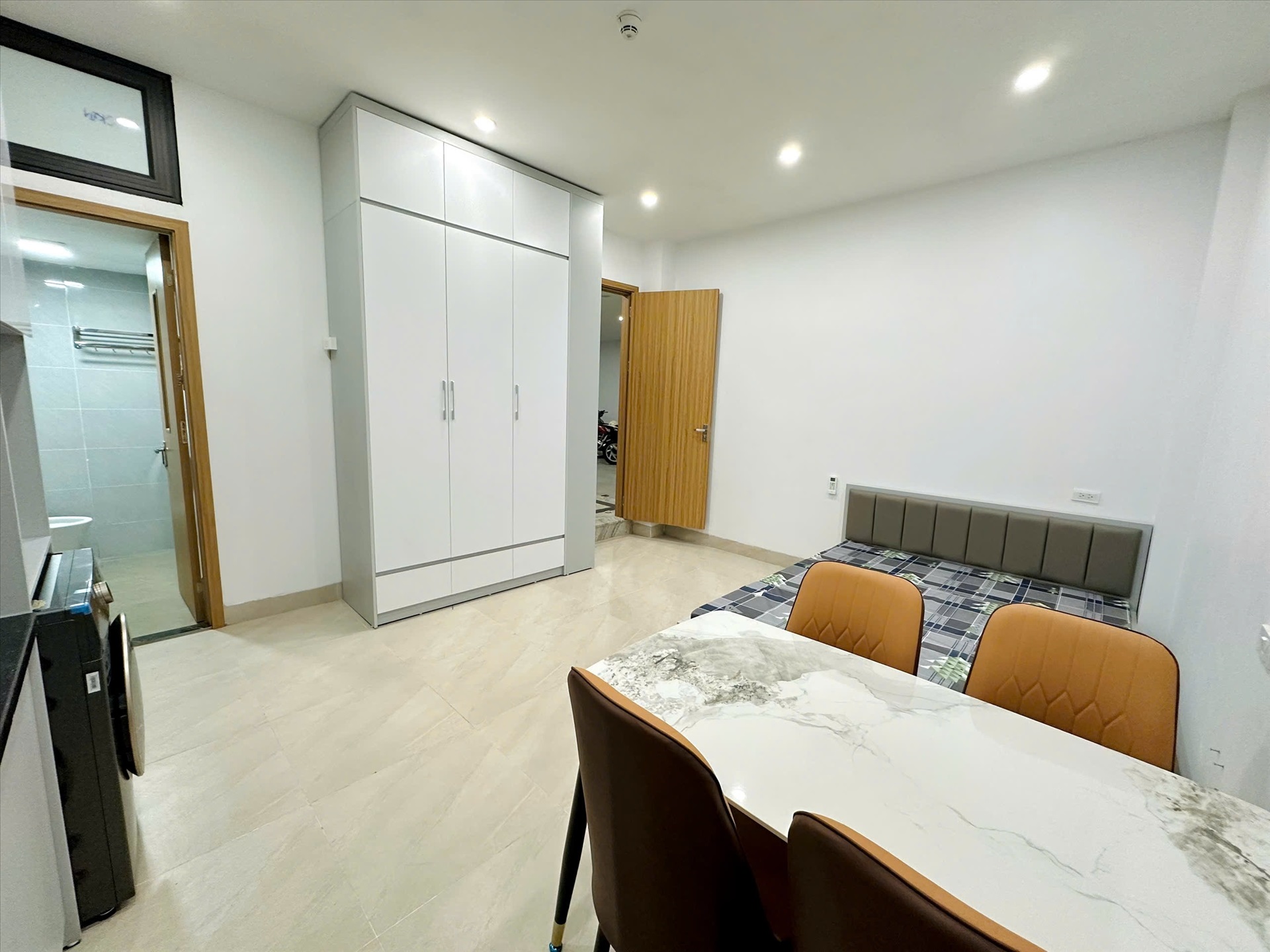 Phòng trọ Studio 35m2 tại TT House 1 Thổ Quan 1 - Đống Đa - Phòng ngủ