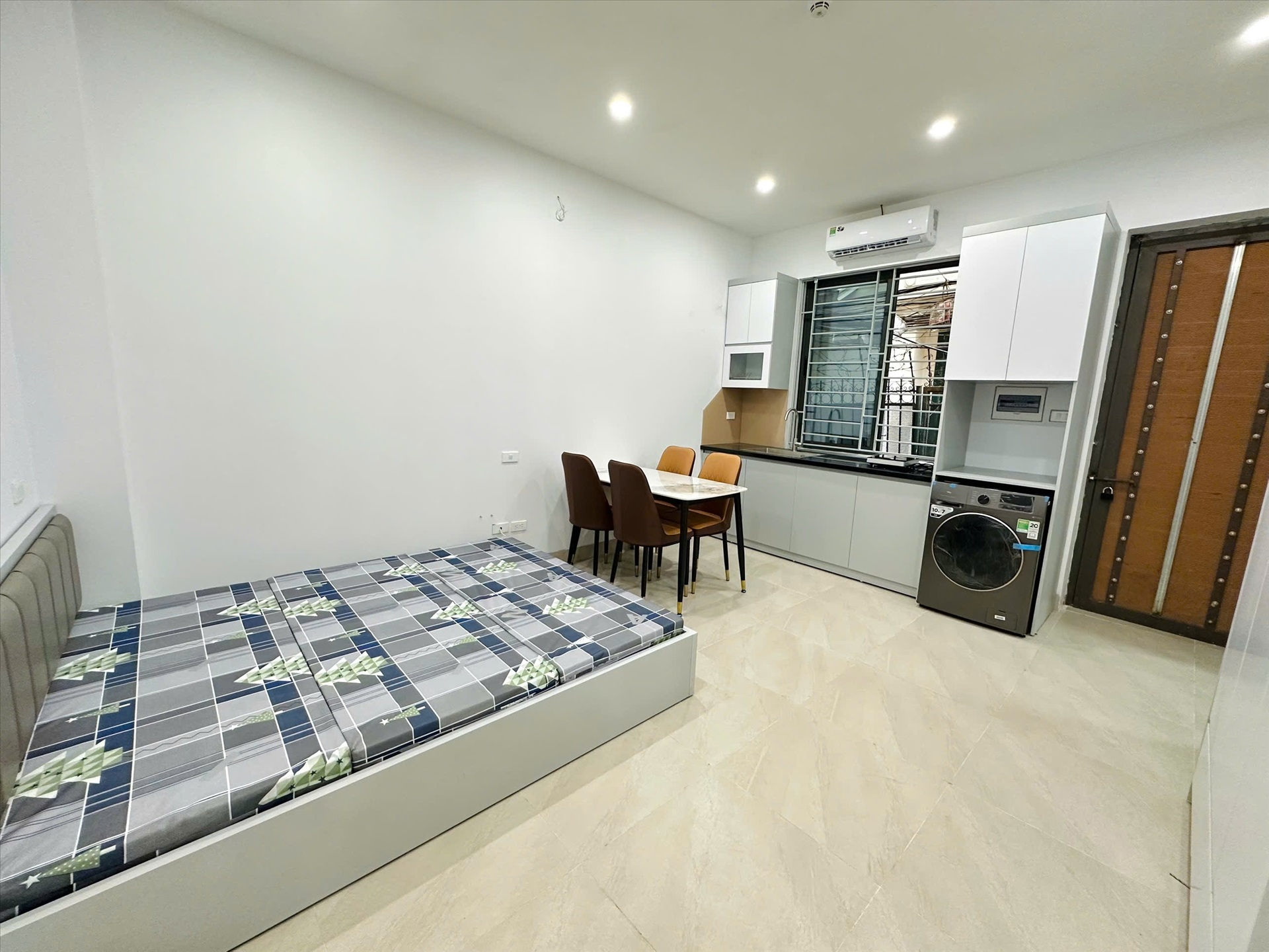 Phòng trọ Studio 35m2 tại TT House 1 Thổ Quan 1 - Đống Đa - Phòng ngủ