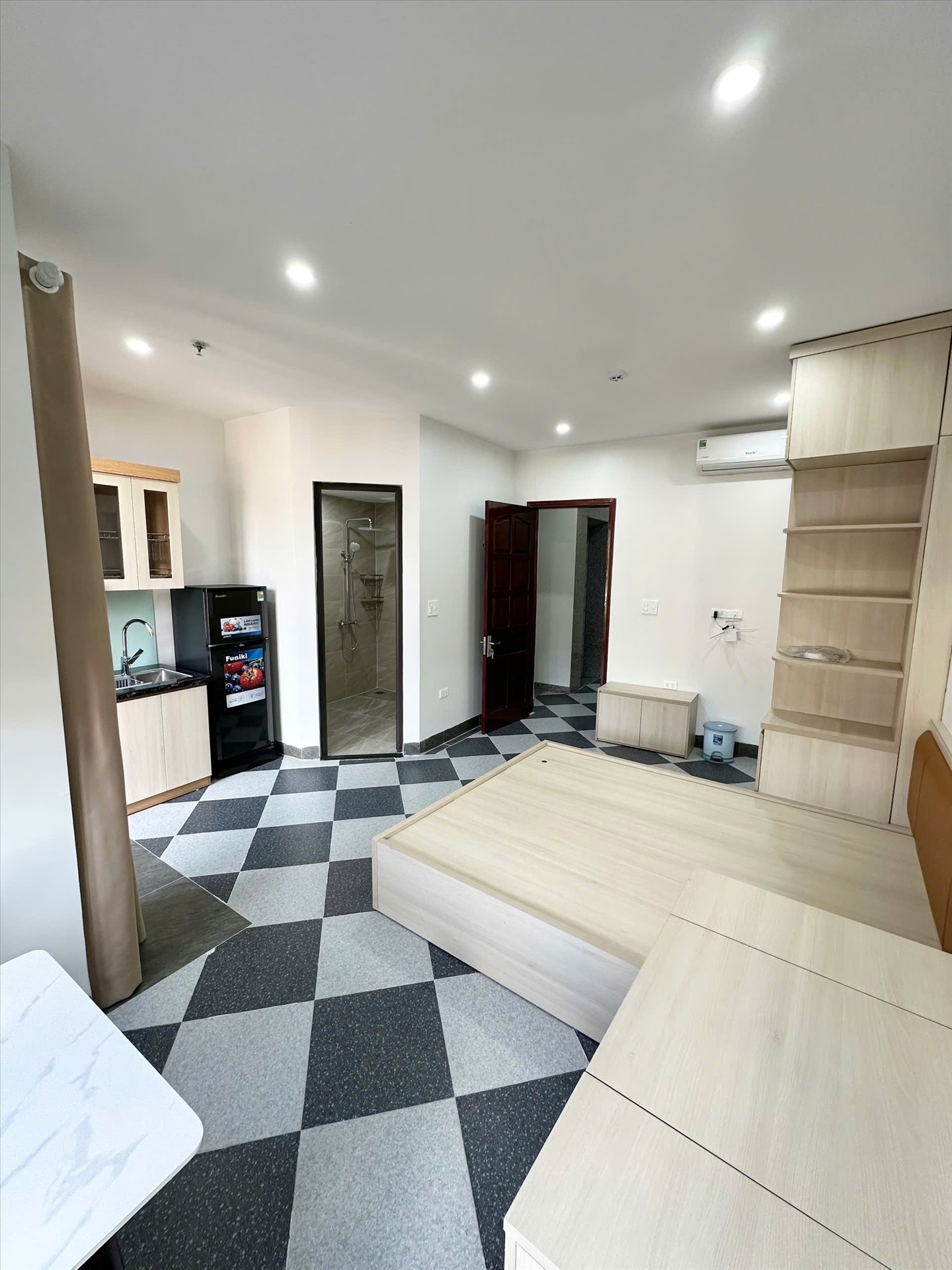 Phòng trọ Studio 35m2 tại GENZ Home Đội Cấn - Ba Đình - Phòng ngủ