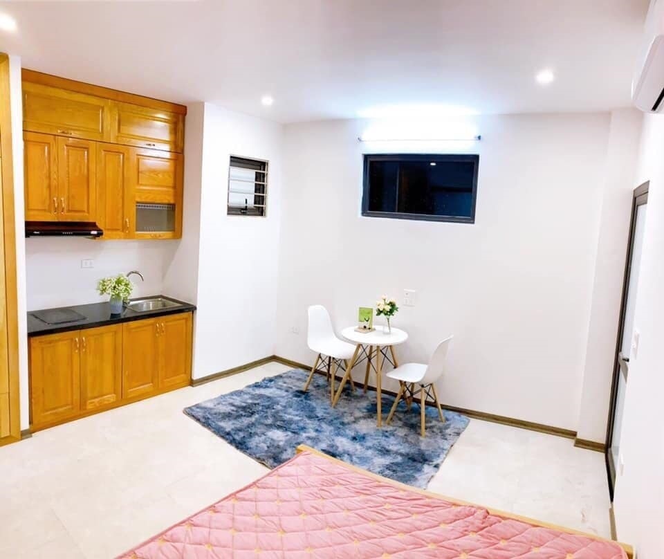 Phòng trọ Studio 25m2 tại Happy Homes Nguyễn Khánh Toàn - Cầu Giấy - Phòng bếp