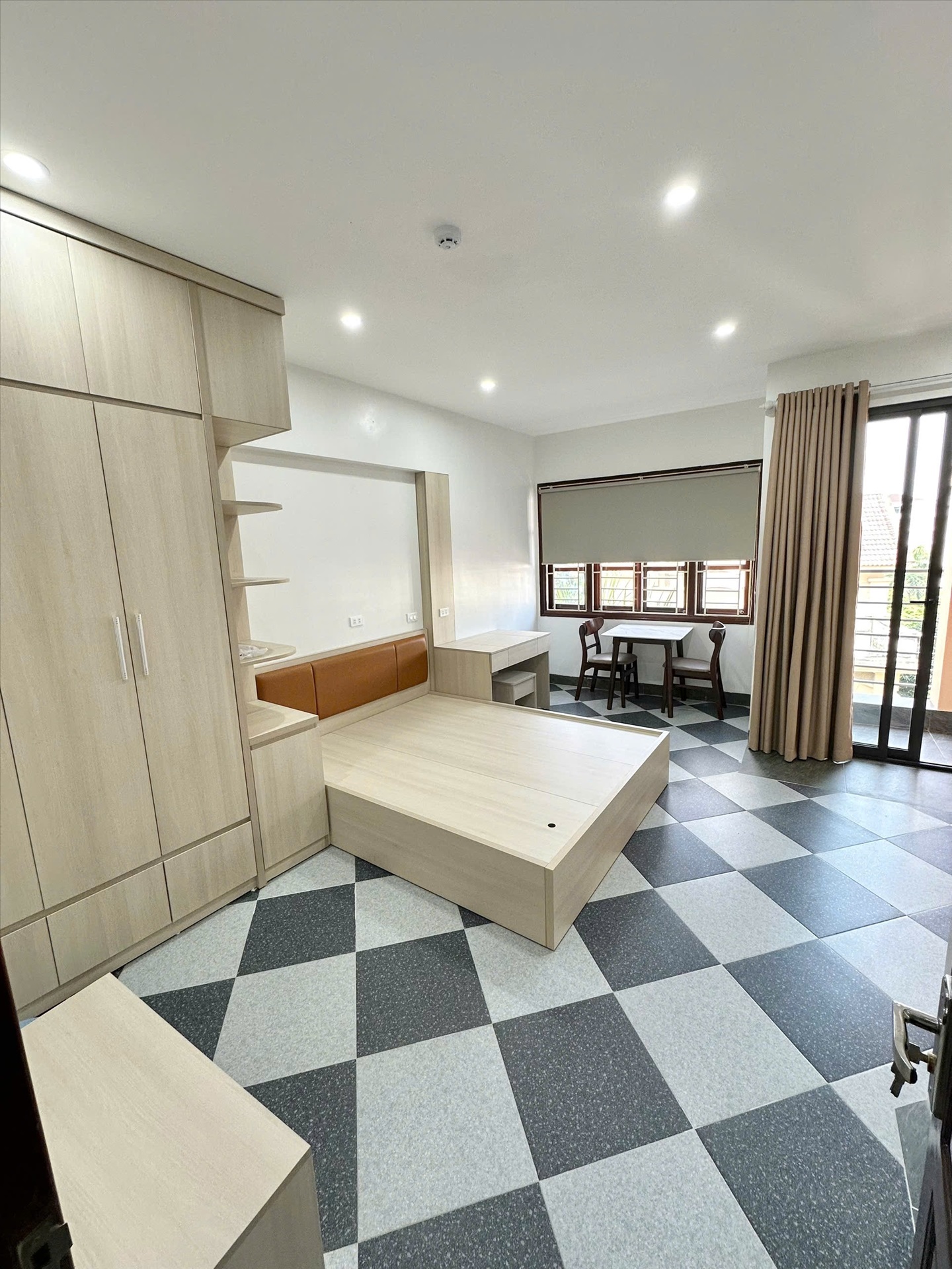 Phòng trọ Studio 35m2 tại GENZ Home Đội Cấn - Ba Đình - Phòng ngủ