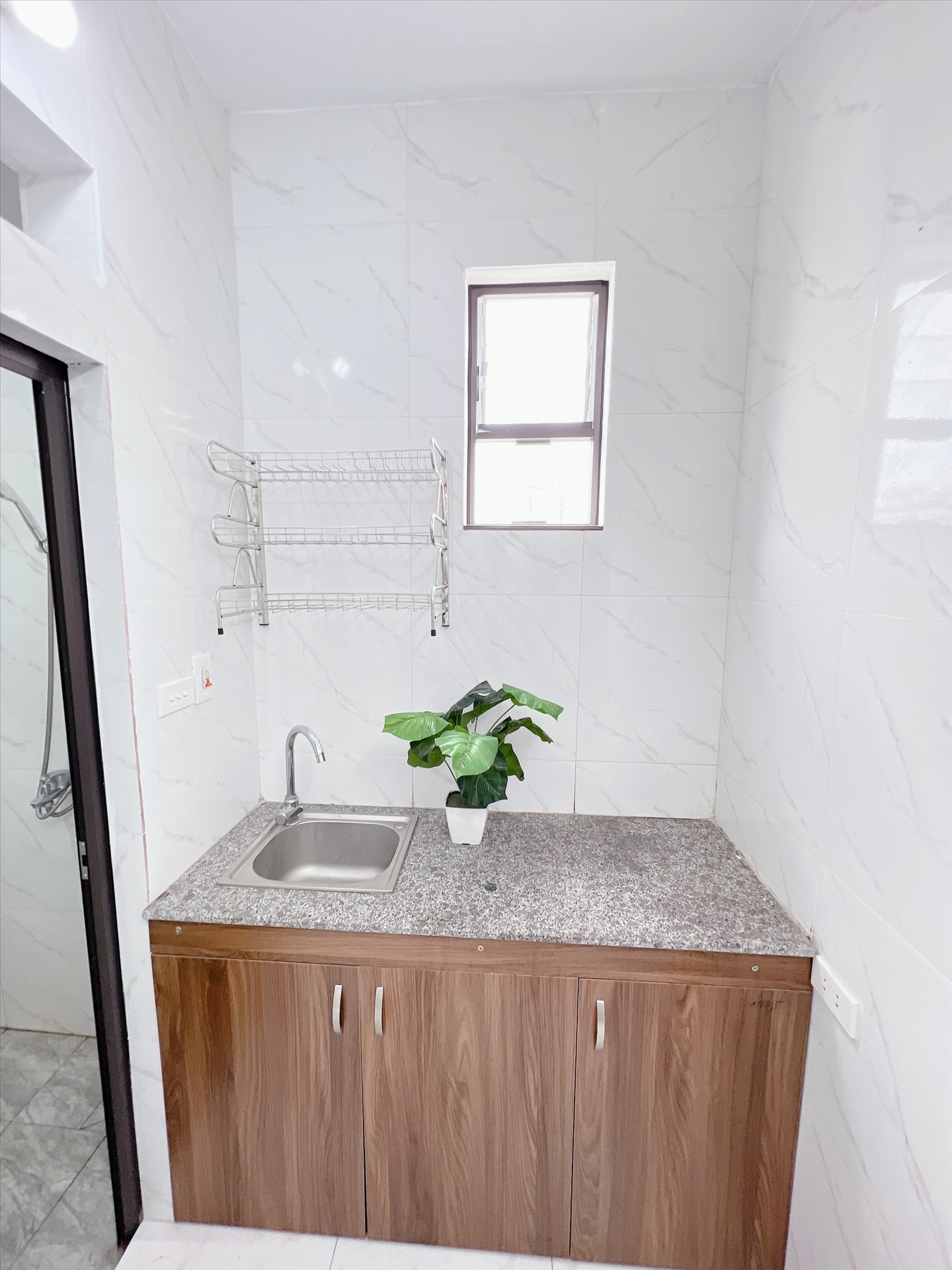 Phòng trọ 1 Phòng ngủ 28m2 tại Happyhomes Hồ Tùng Mậu - Cầu Giấy - Phòng bếp