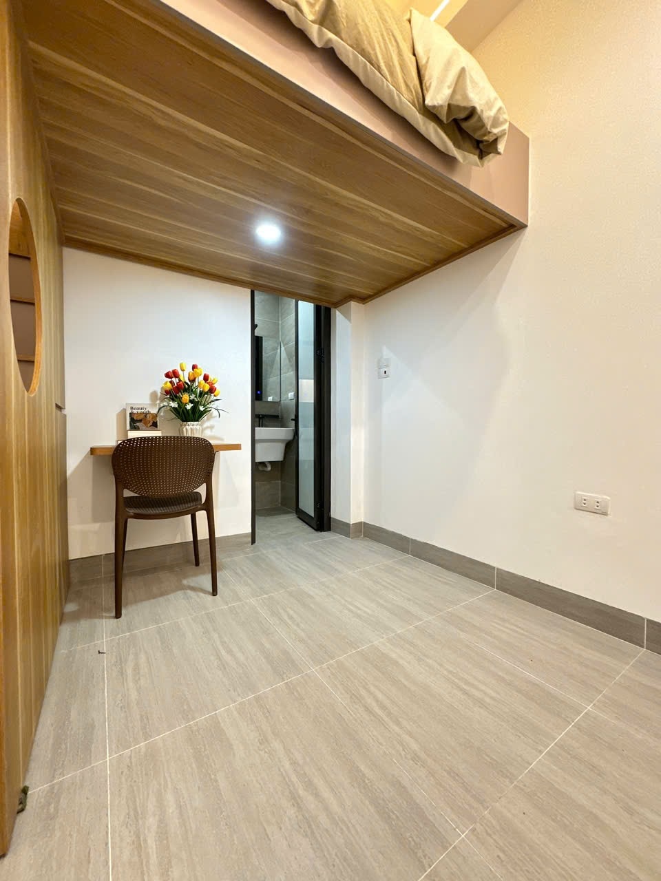 Phòng trọ Duplex 25m2 tại FUNHOME Phạm Văn Đồng - Bắc Từ Liêm - Góc làm việc