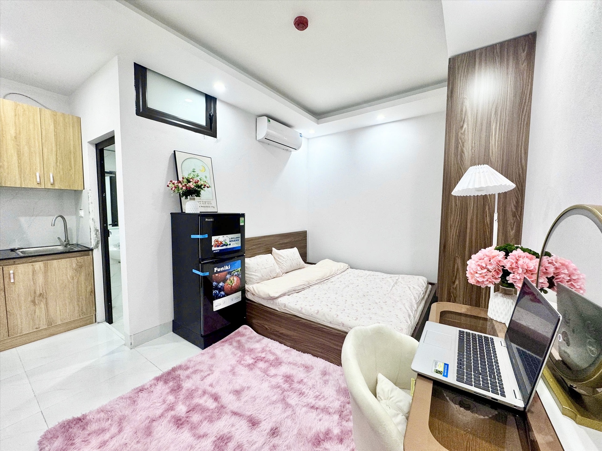 Phòng trọ Studio 25m2 tại Time House 10 Cổ Nhuế - Bắc Từ Liêm - Phòng ngủ
