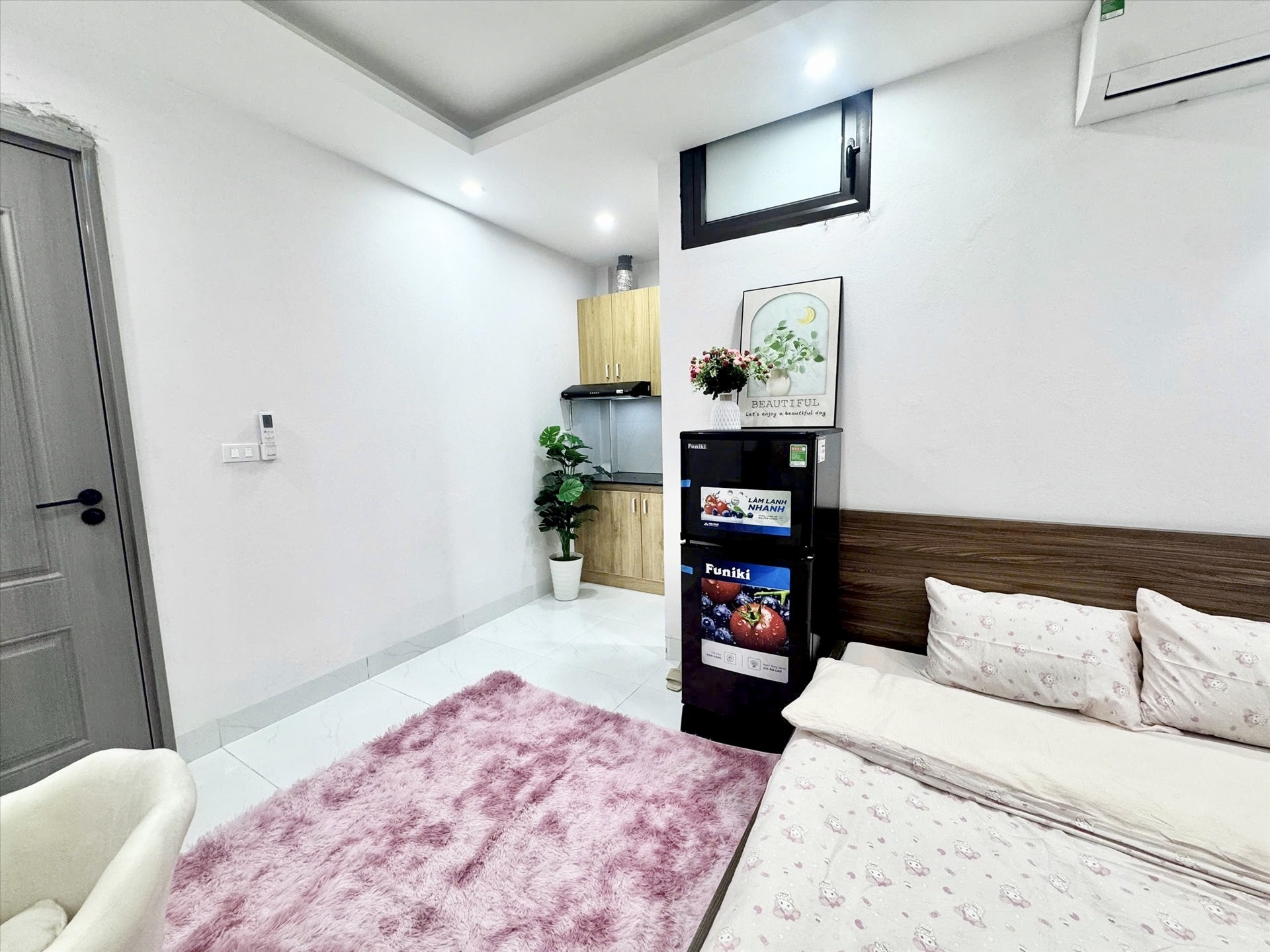 Phòng trọ Studio 25m2 tại Time House 10 Cổ Nhuế - Bắc Từ Liêm - Phòng bếp