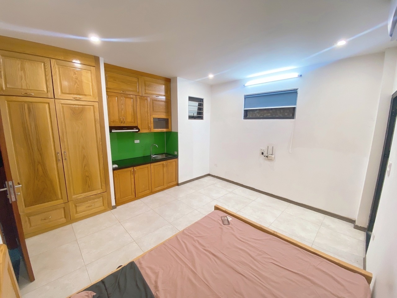 Phòng trọ Studio 25m2 tại Happy Homes Nguyễn Khánh Toàn - Cầu Giấy - Phòng ngủ