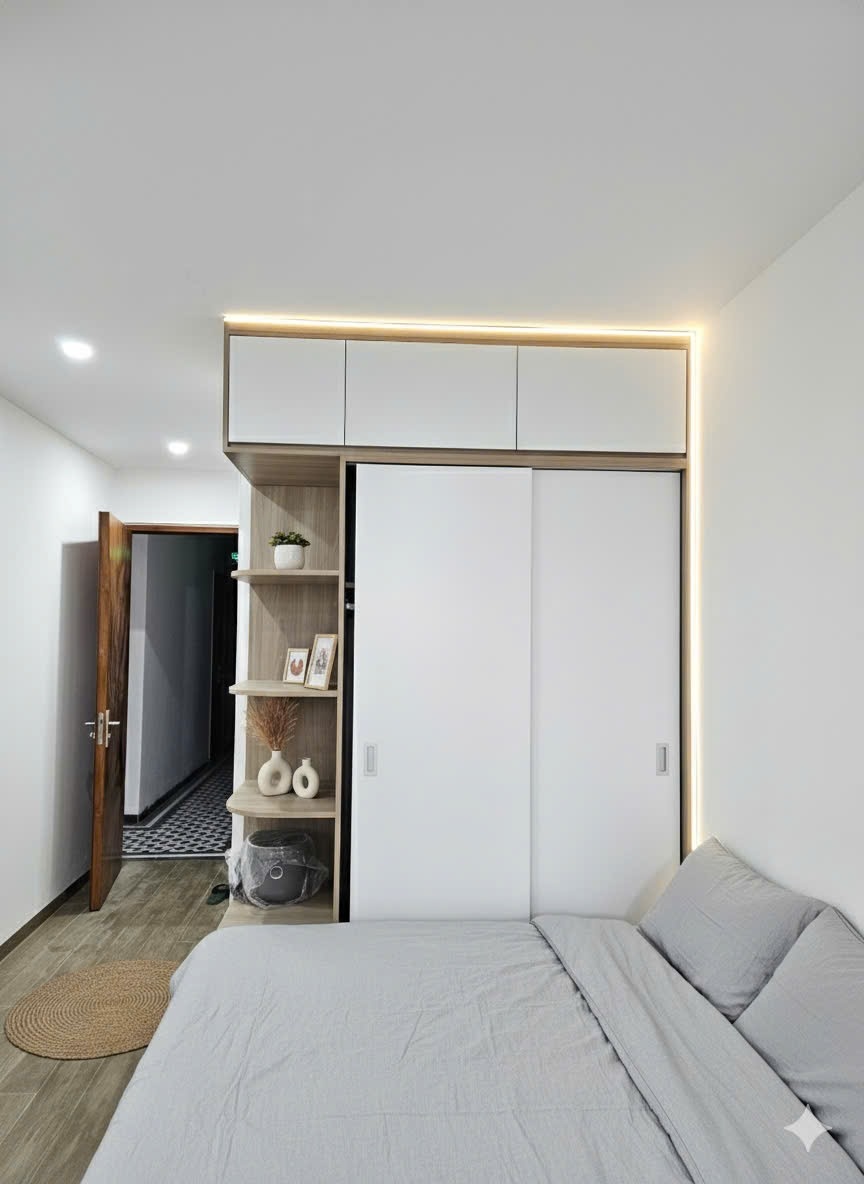 Phòng trọ Studio 35m2 tại ĐT Home Quang Tiến - Nam Từ Liêm - Phòng ngủ