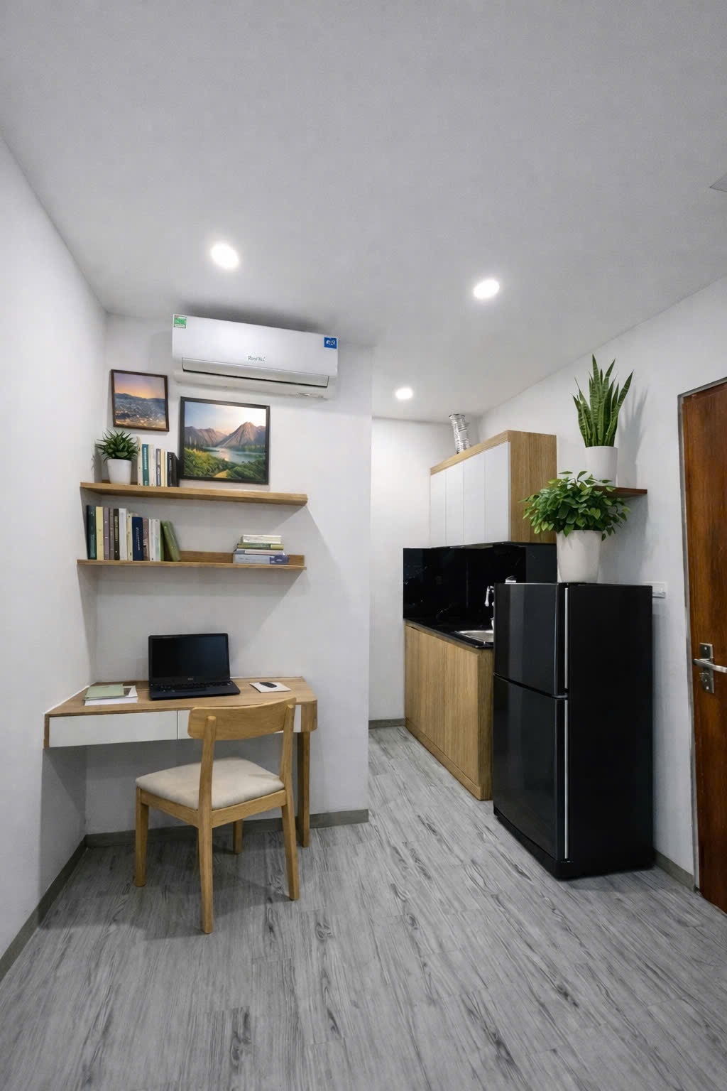 Phòng trọ Studio 25m2 tại ĐT Home Quang Tiến - Nam Từ Liêm - Phòng bếp