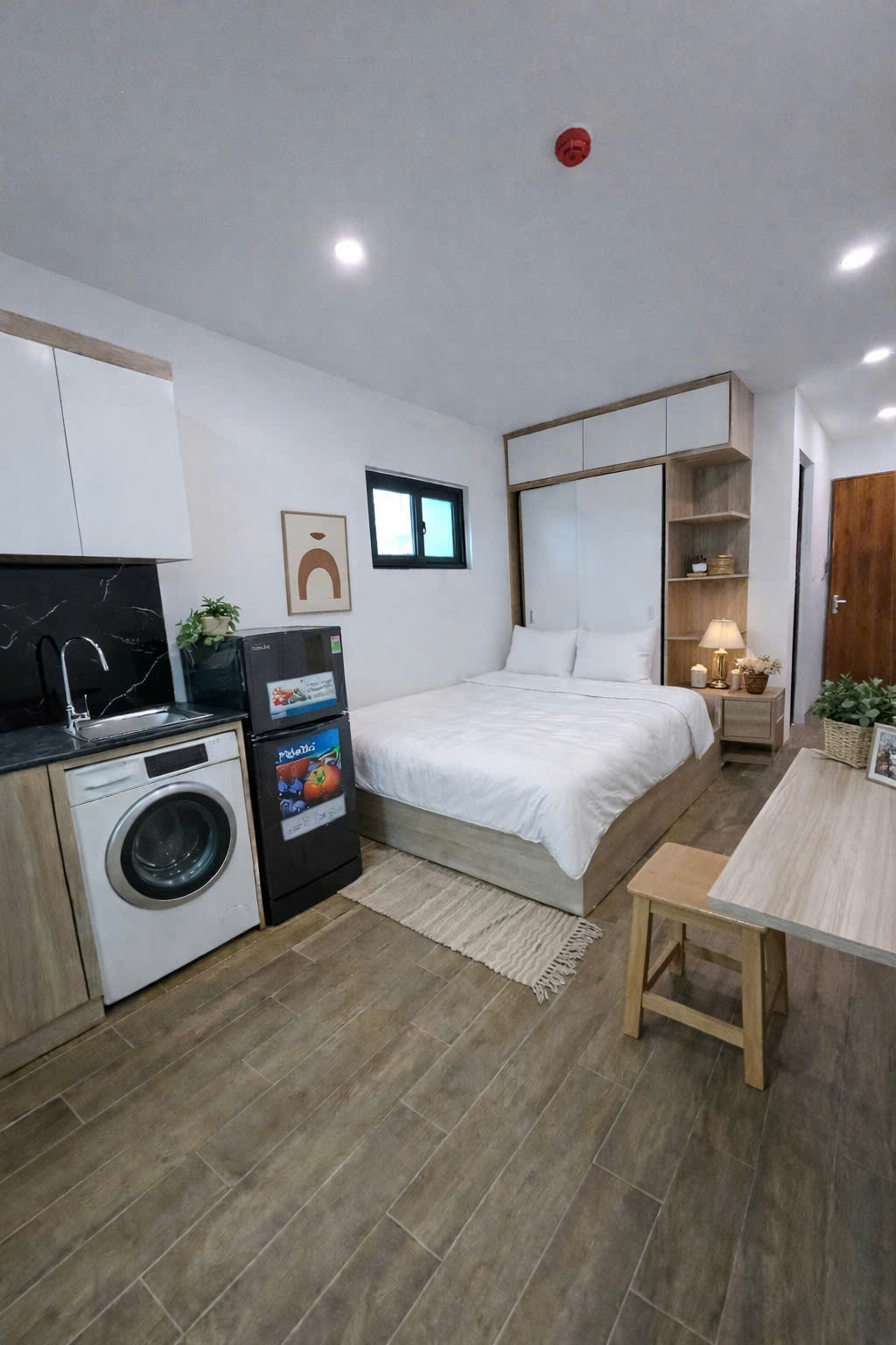 Phòng trọ Studio 30m2 tại ĐT Home Quang Tiến - Nam Từ Liêm - Phòng ngủ
