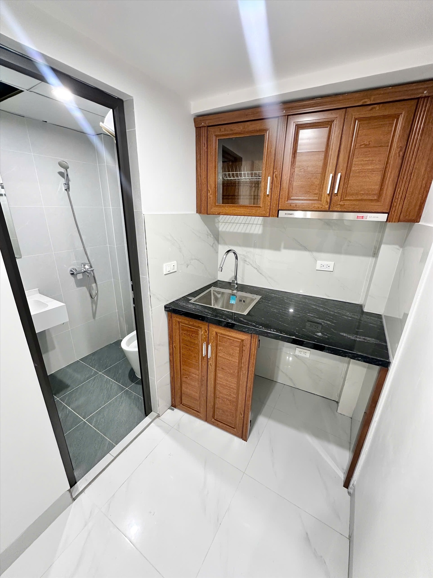 Phòng trọ Studio 40m2 tại GENZ Home Bùi Xương Trạch - Thanh Xuân - Phòng bếp