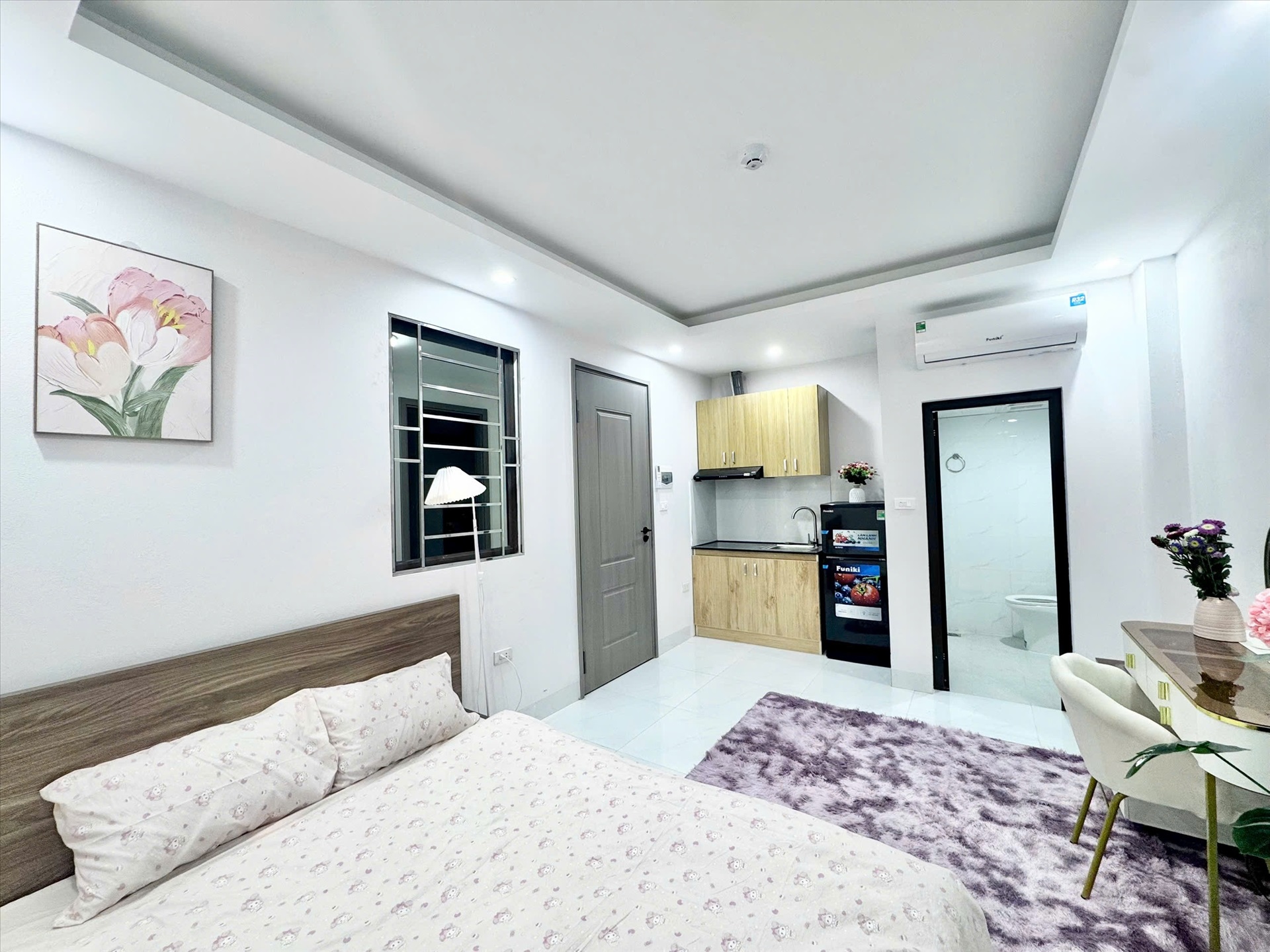 Phòng trọ Studio 25m2 tại Time House 10 Cổ Nhuế - Bắc Từ Liêm - Phòng bếp