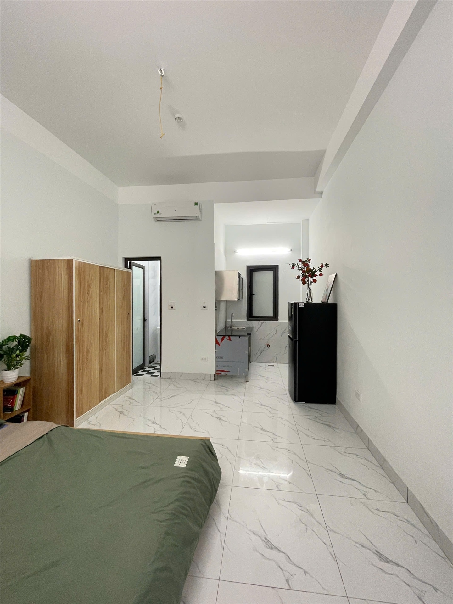 Phòng trọ Studio 25m2 tại Funhome Lĩnh Nam(2) - Hoàng Mai - Phòng bếp
