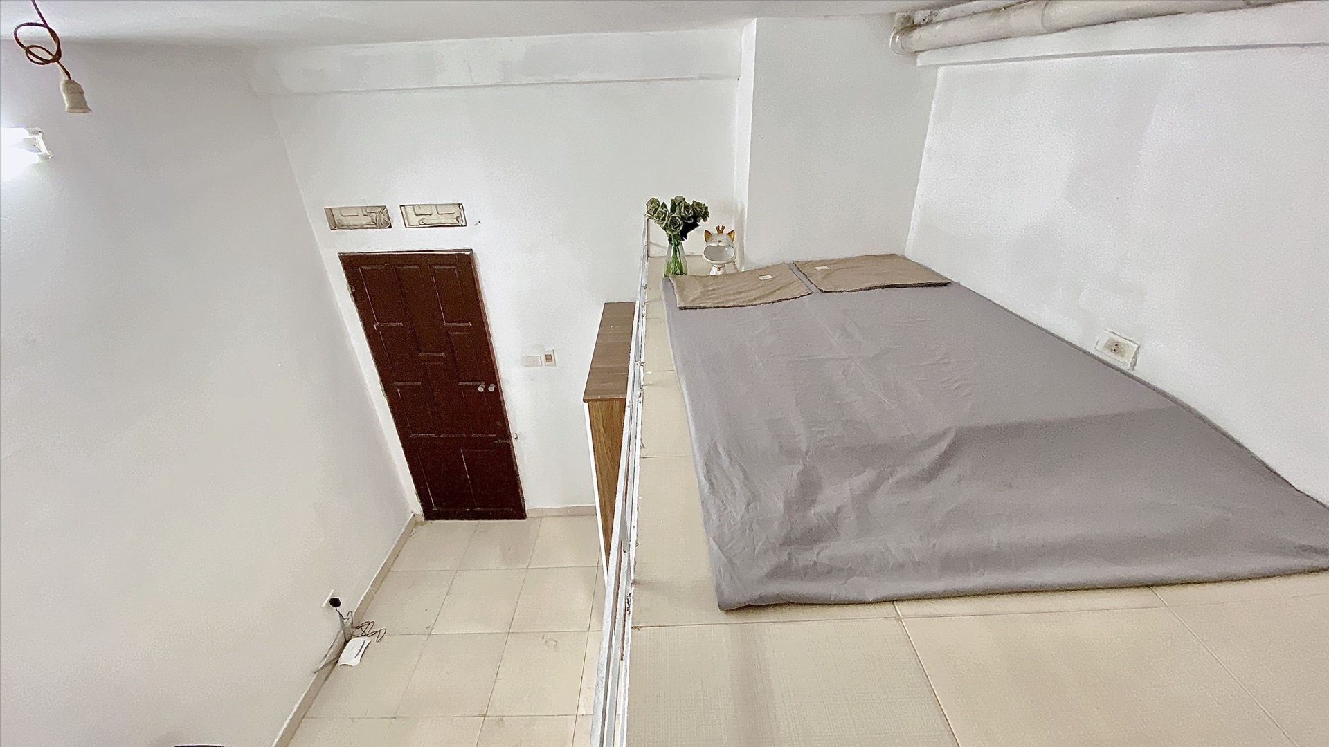 Phòng trọ Duplex 25m2 tại QHOME Đường Láng - Đống Đa - Phòng ngủ