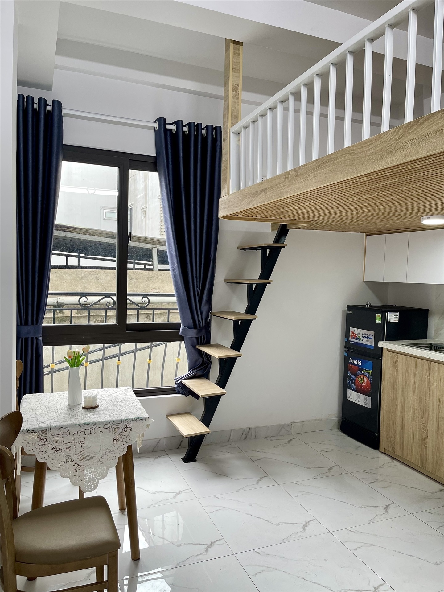 Phòng trọ Studio 25m2 tại Funhome Đại Từ - Hoàng Mai - Phòng bếp