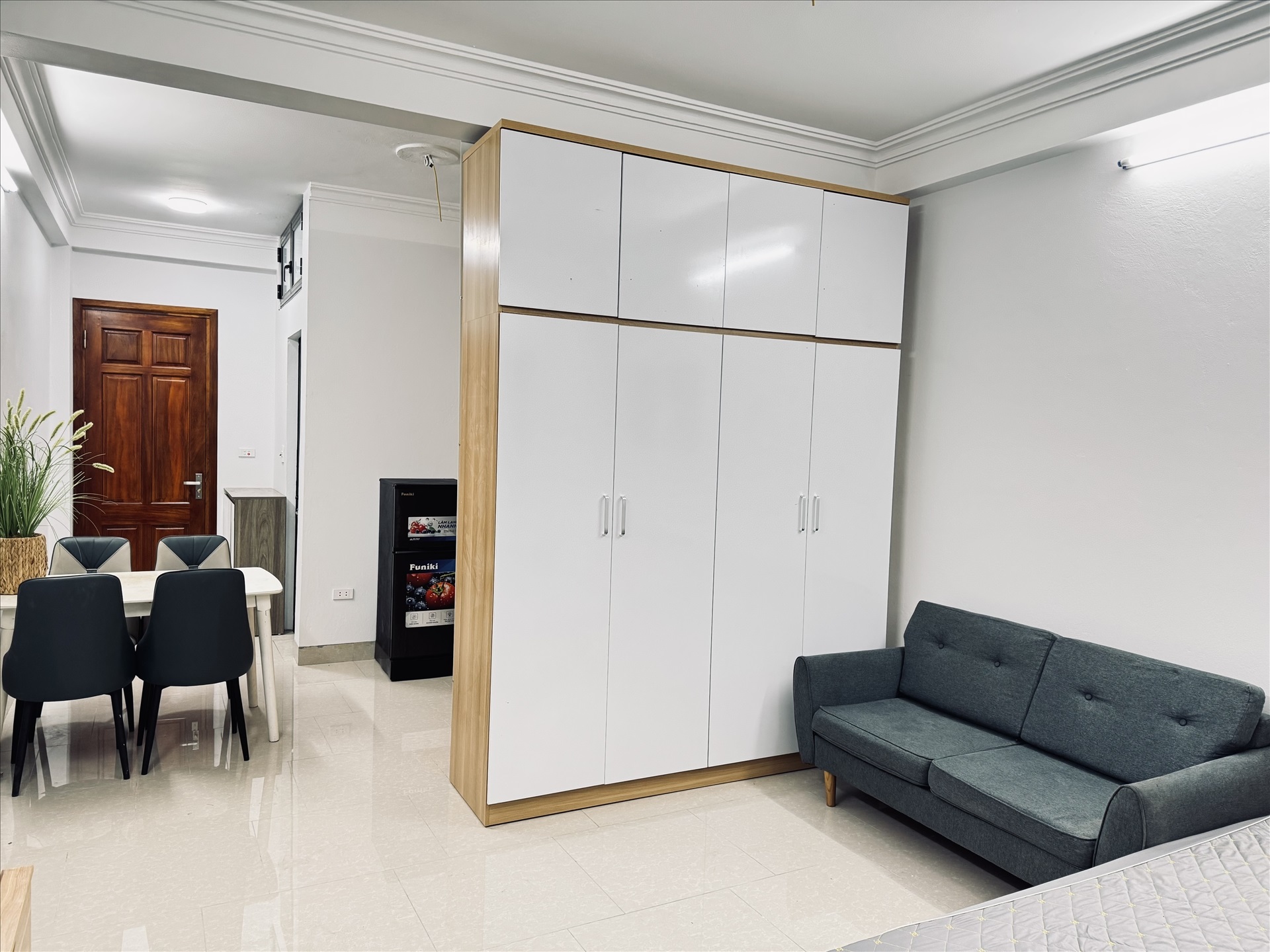 Phòng trọ Studio 50m2 tại DreamHouse 1 Trần Quốc Vượng - Cầu Giấy - Phòng ngủ