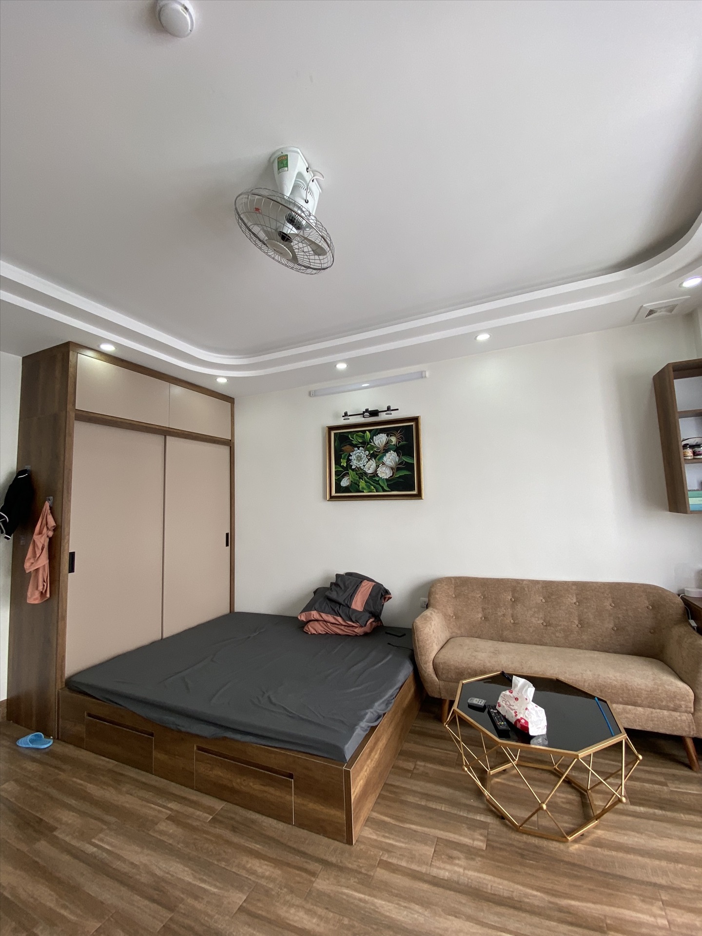 Phòng trọ Studio 28m2 tại Airstay Cự Lộc - Thanh Xuân - Phòng ngủ