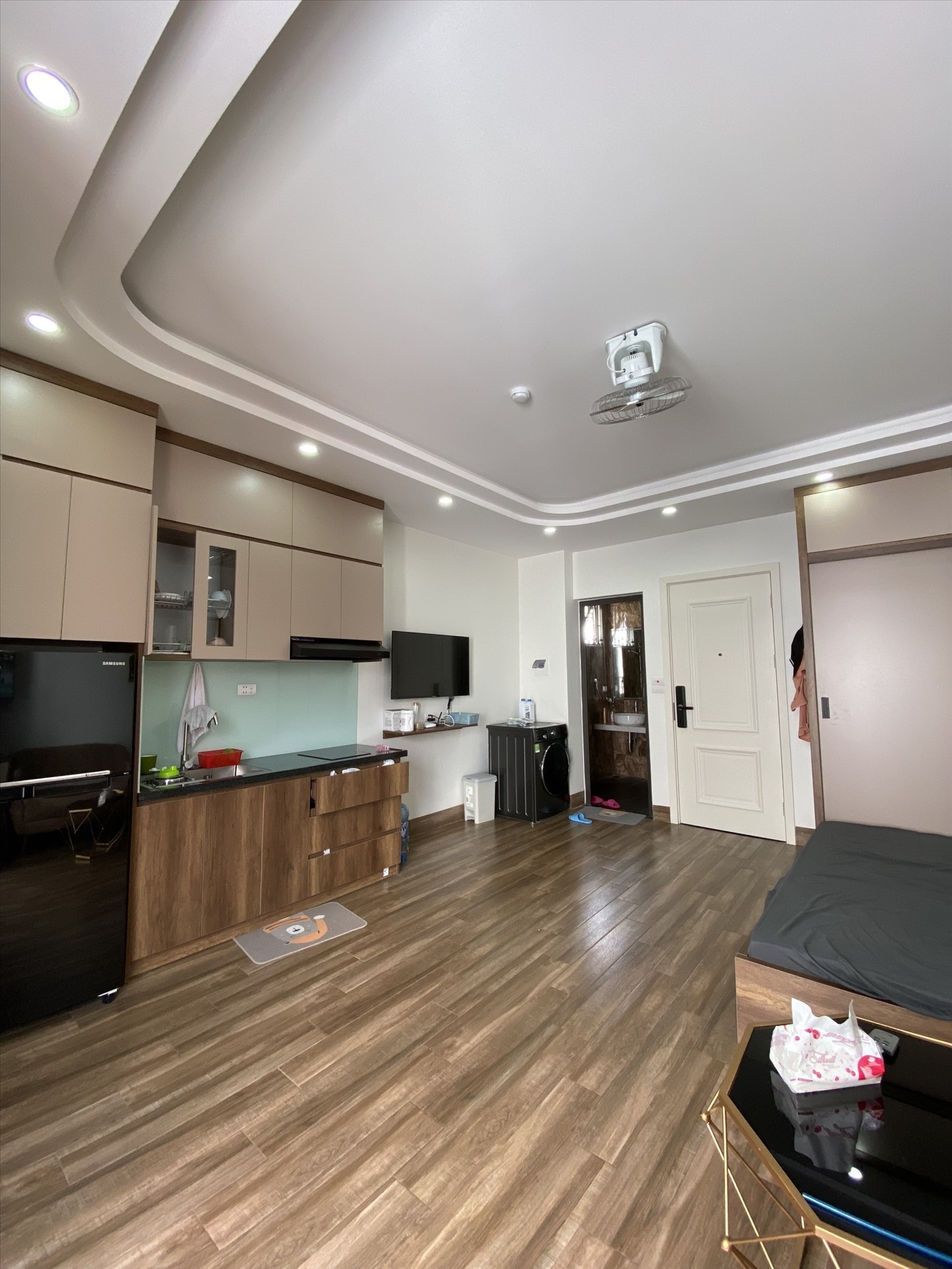 Phòng trọ Studio 28m2 tại Airstay Cự Lộc - Thanh Xuân - Phòng bếp