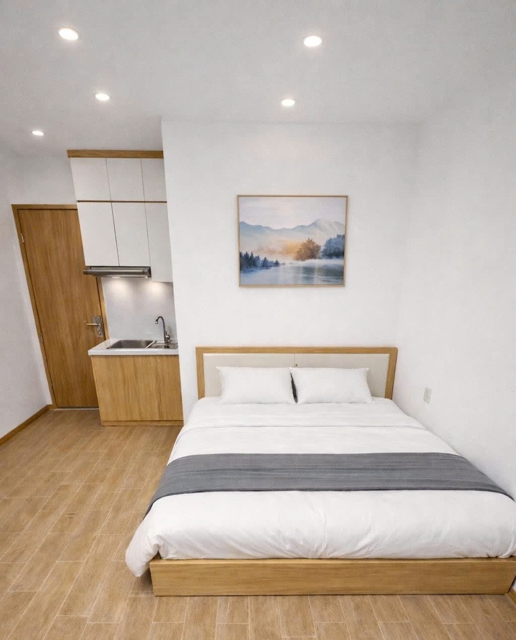 Phòng trọ Studio 30m2 tại ĐT House Khương Trung - Thanh Xuân - Phòng ngủ