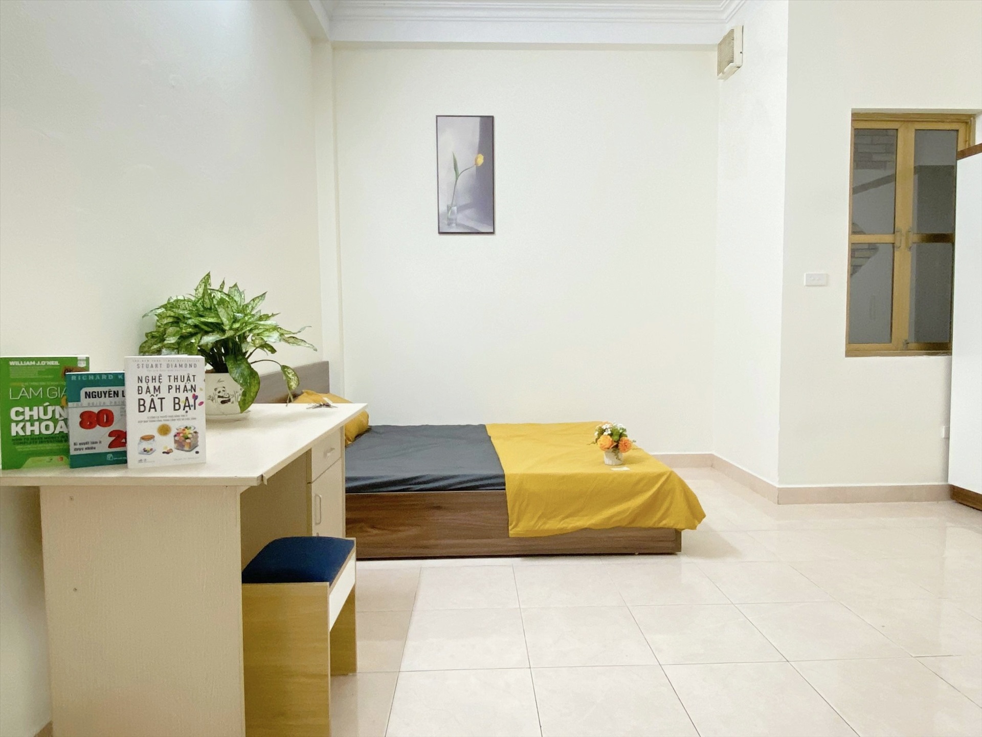 Phòng trọ Studio 22m2 tại Suha Home Nguyễn Khả Trạc - Cầu Giấy - Phòng ngủ