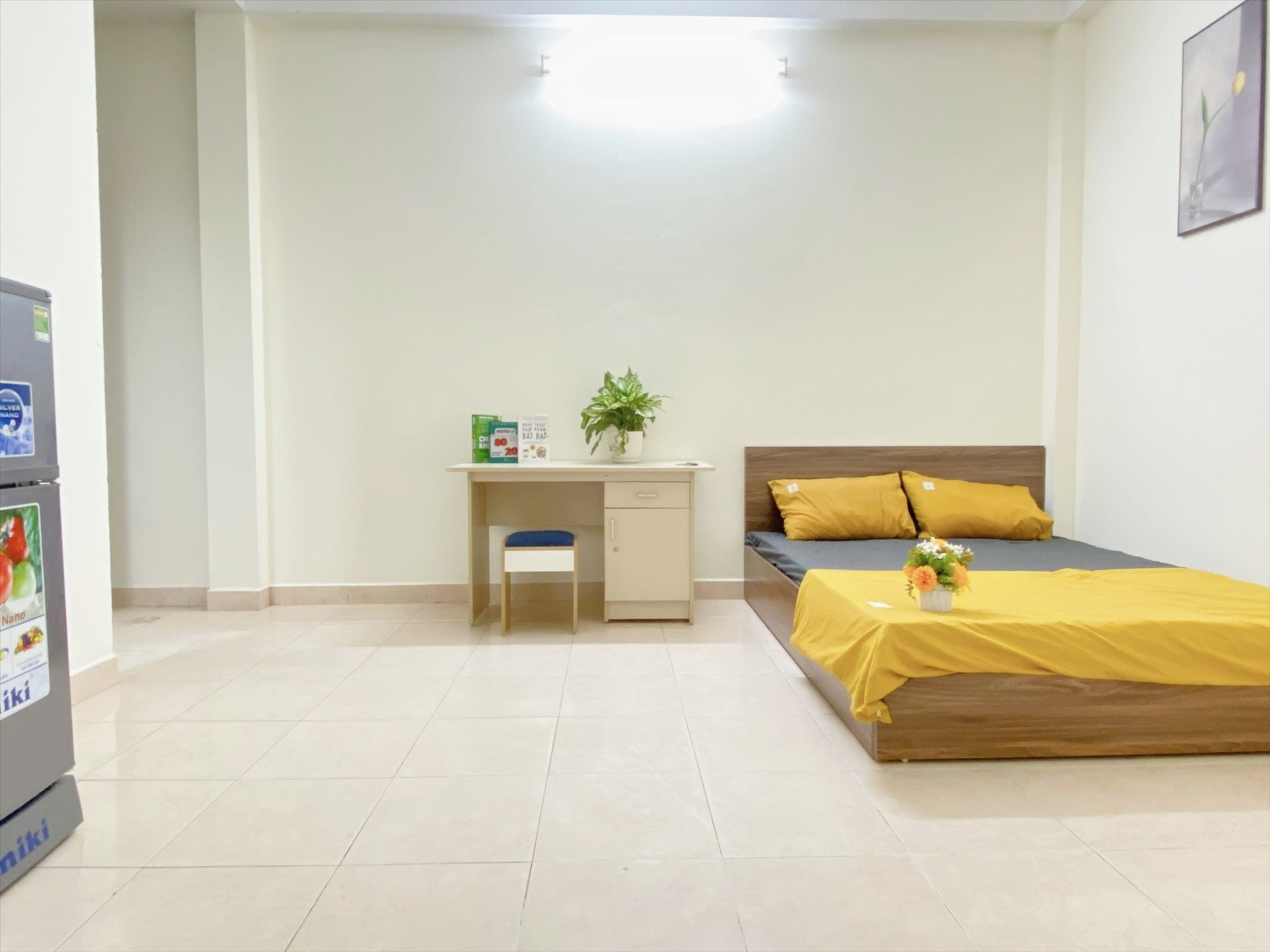 Phòng trọ Studio 22m2 tại Suha Home Nguyễn Khả Trạc - Cầu Giấy - Phòng ngủ