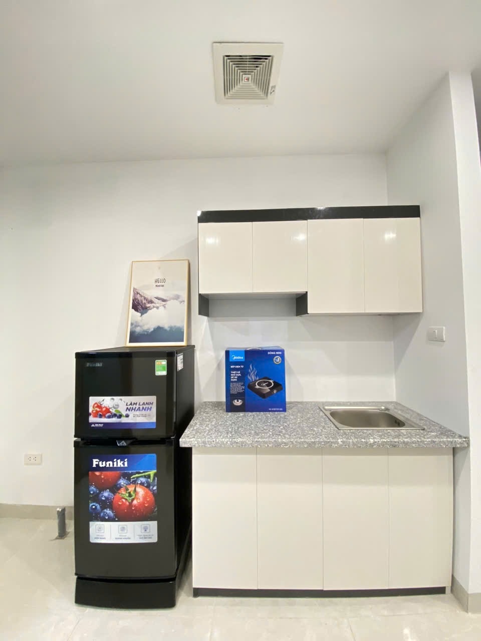 Phòng trọ Studio 30m2 tại 4PS Housing 2 Lạc Long Quân - Tây Hồ - Phòng bếp