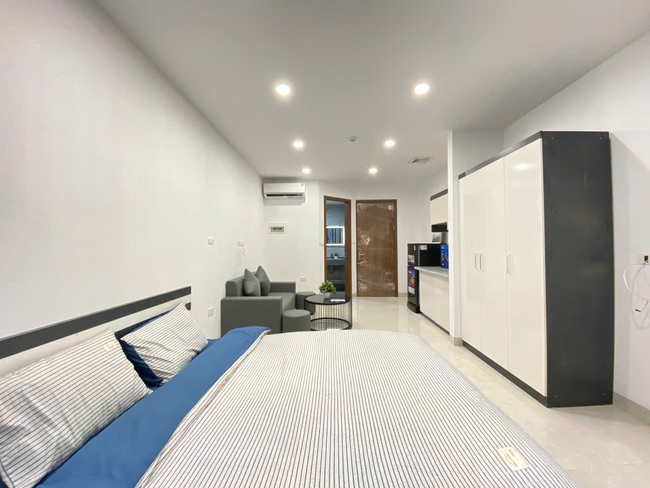 Phòng trọ Studio 30m2 tại 4PS Housing 2 Lạc Long Quân - Tây Hồ - Phòng ngủ