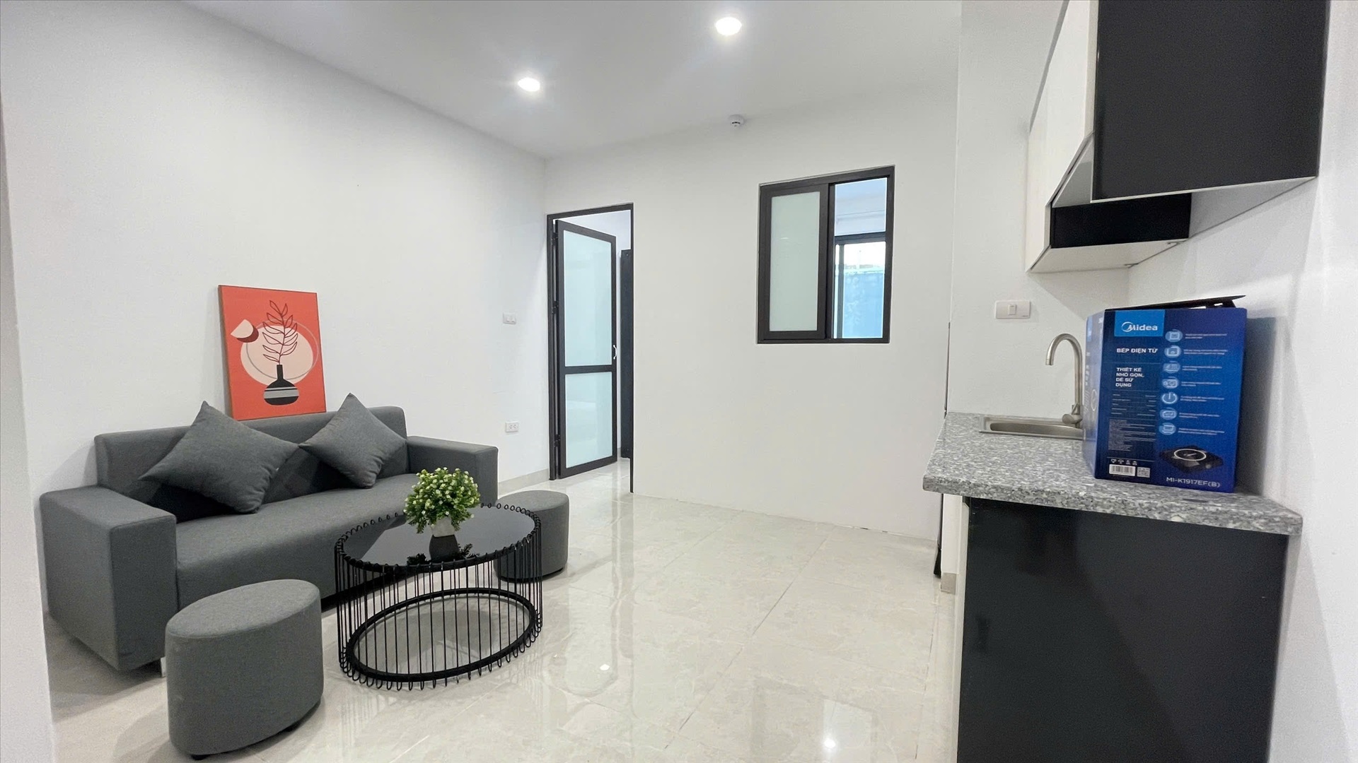 Phòng trọ 1 Phòng ngủ 35m2 tại 4PS Housing 2 Lạc Long Quân - Tây Hồ - Phòng khách