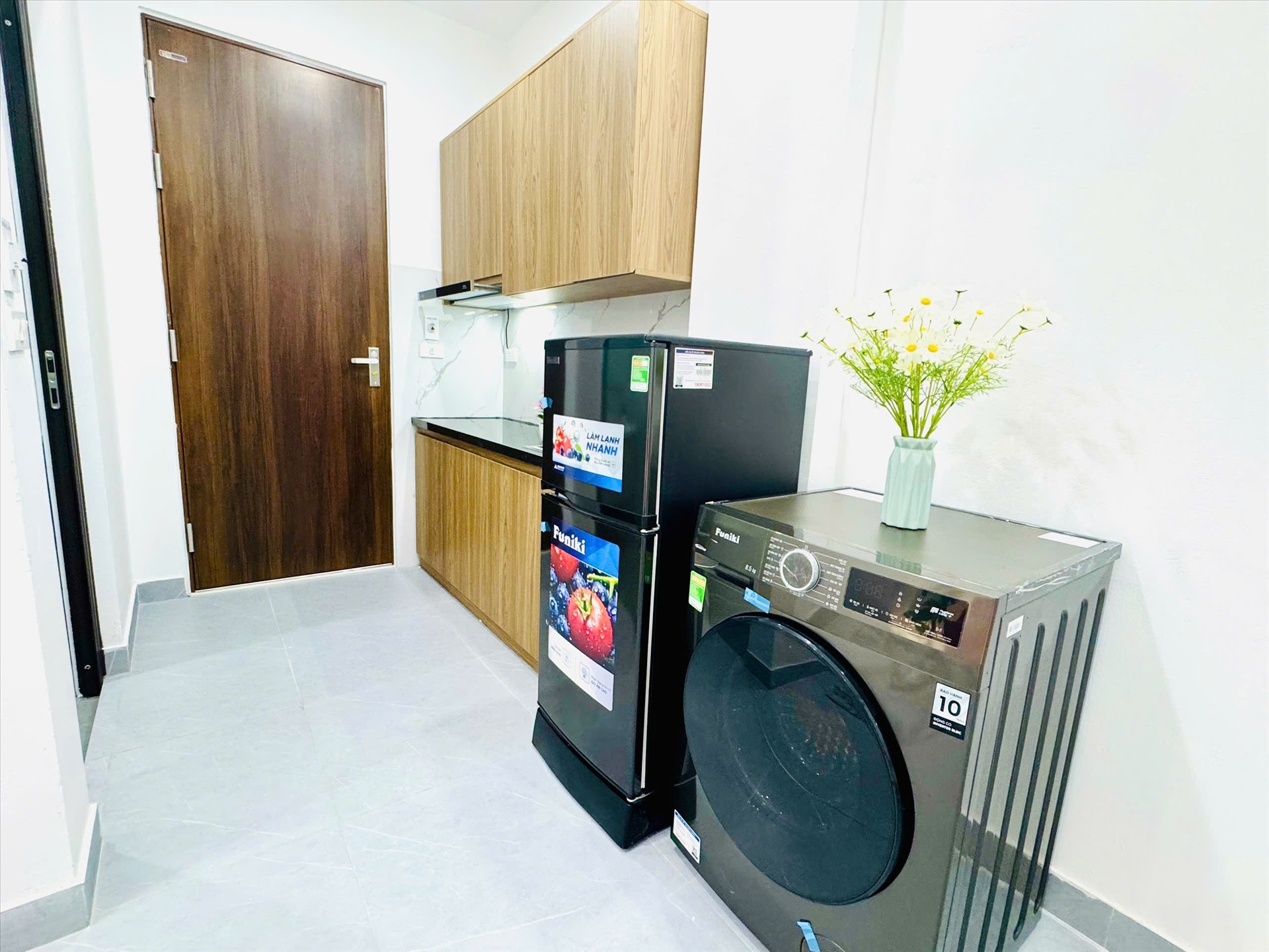 Phòng trọ 1 Phòng ngủ 25m2 tại Vihome Plus Đại Từ - Hoàng Mai - Phòng bếp