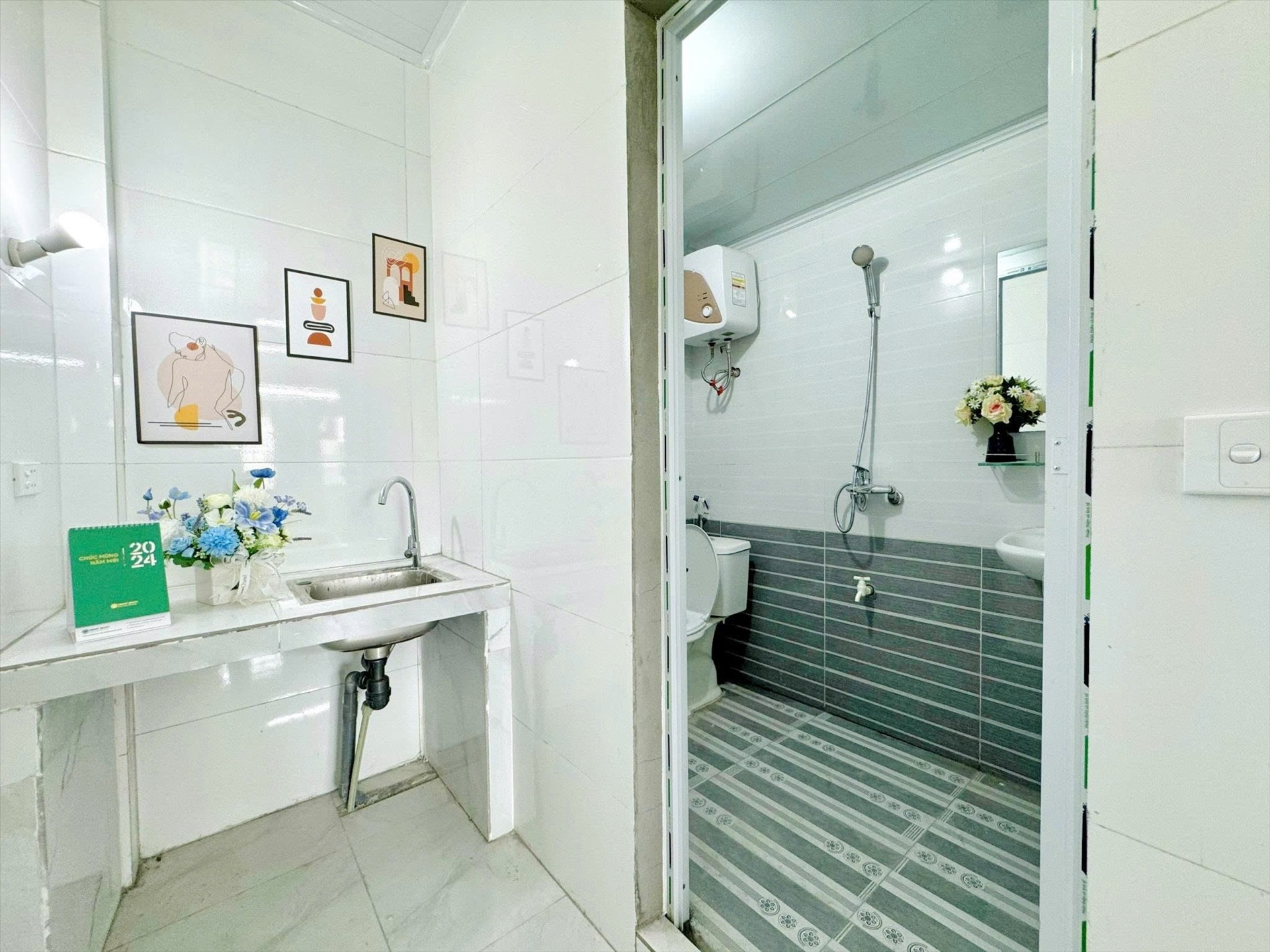 Phòng trọ Studio 25m2 tại Time House 8 Cổ Nhuế - Bắc Từ Liêm - Phòng bếp