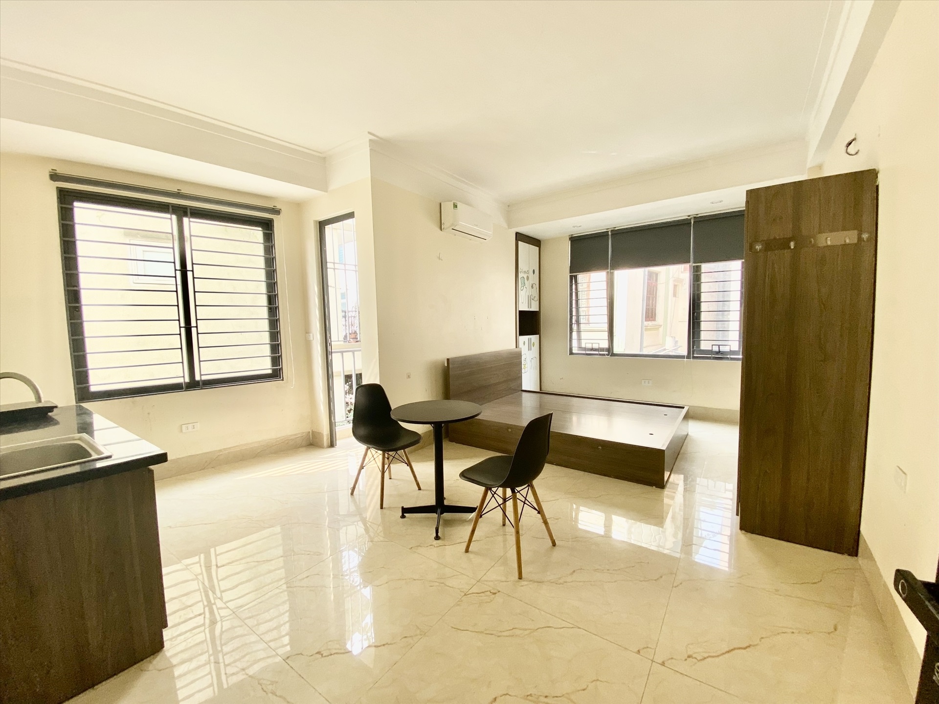 Phòng trọ Studio 30m2 tại Funhome Tân Mai - Hoàng Mai - Phòng ngủ