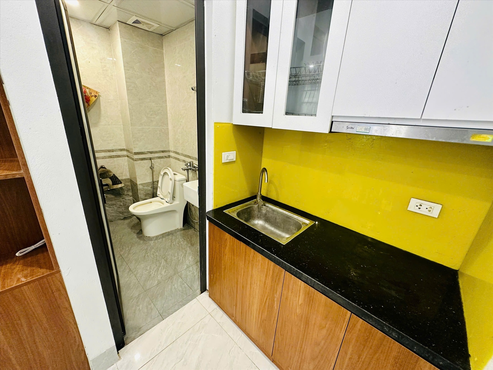 Phòng trọ Studio 20m2 tại GENZ Home Xuân Phương - Nam Từ Liêm - Phòng bếp