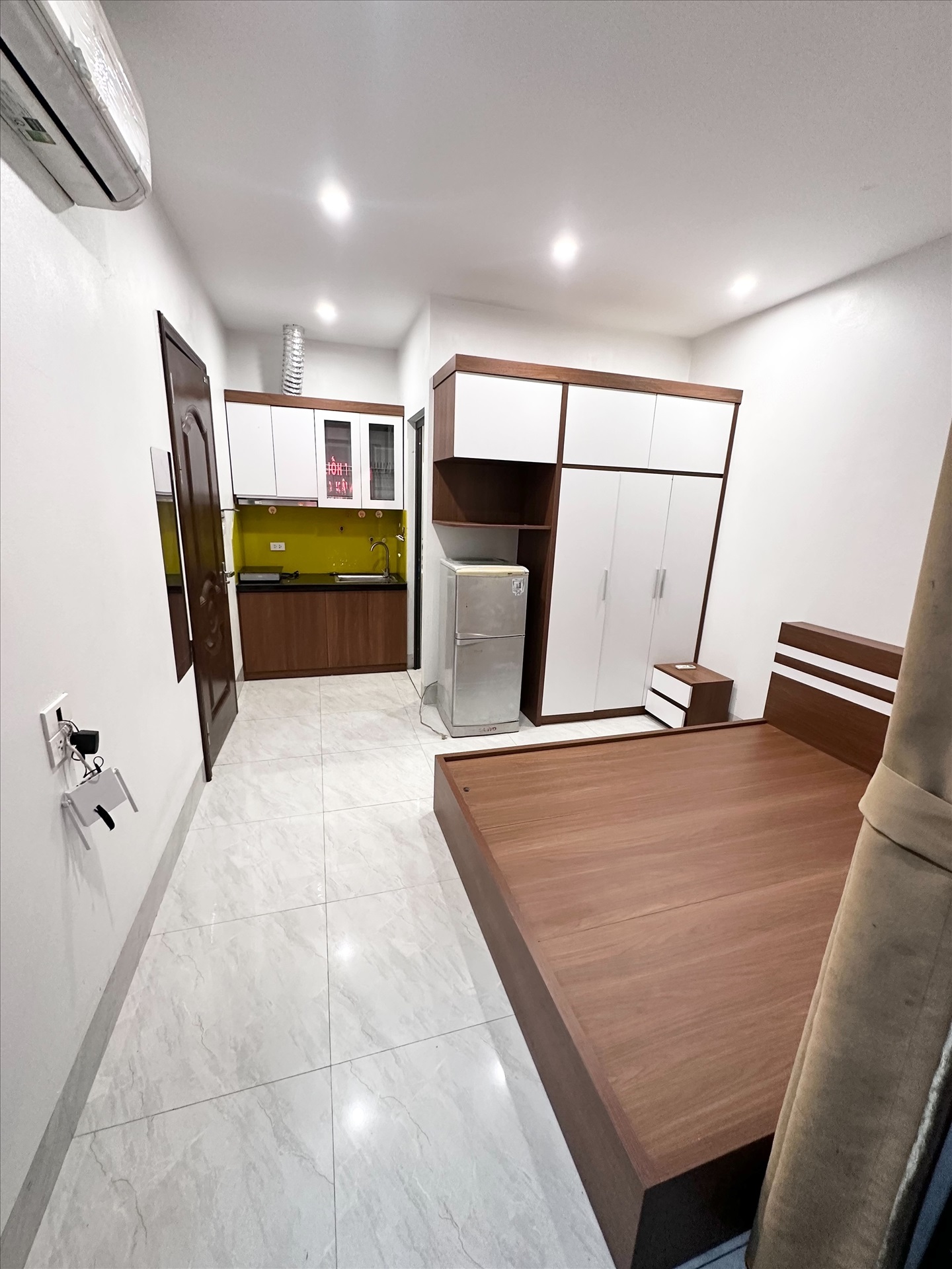 Phòng trọ Studio 25m2 tại GENZ Home Xuân Phương - Nam Từ Liêm - Phòng bếp