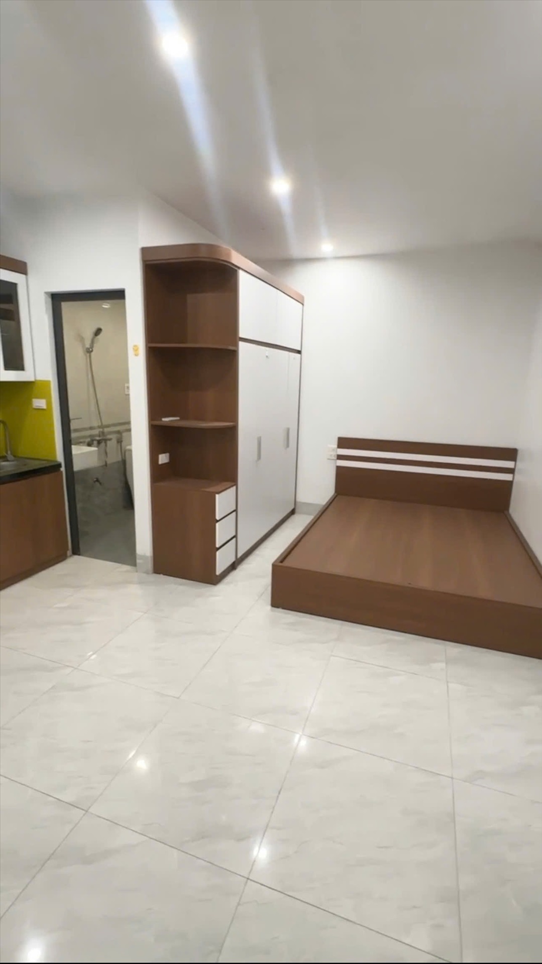 Phòng trọ Studio 25m2 tại GENZ Home Xuân Phương - Nam Từ Liêm - Phòng ngủ