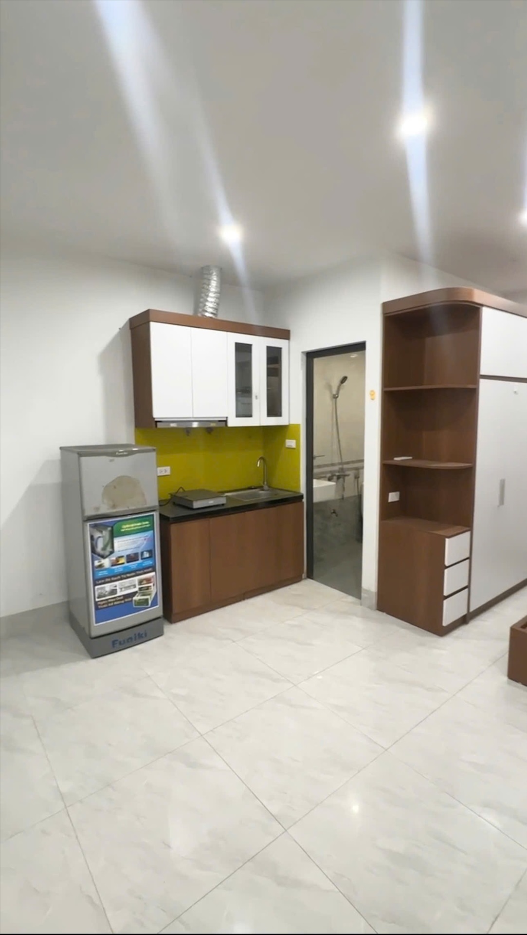 Phòng trọ Studio 22m2 tại GENZ Home Xuân Phương - Nam Từ Liêm - Phòng bếp