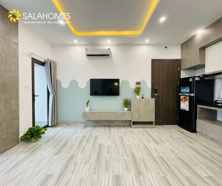 Phòng trọ Studio 40m2 tại Salahomes Nguyễn Thị Định - Cầu Giấy - Phòng khách