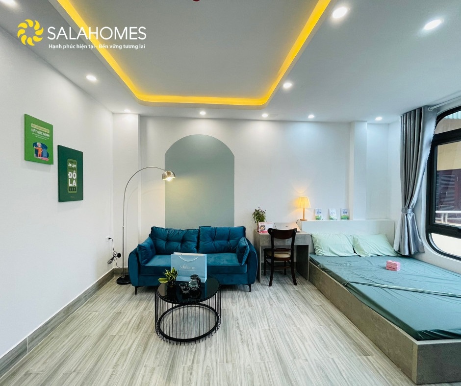 Phòng trọ Studio 40m2 tại Salahomes Nguyễn Thị Định - Cầu Giấy - Phòng ngủ