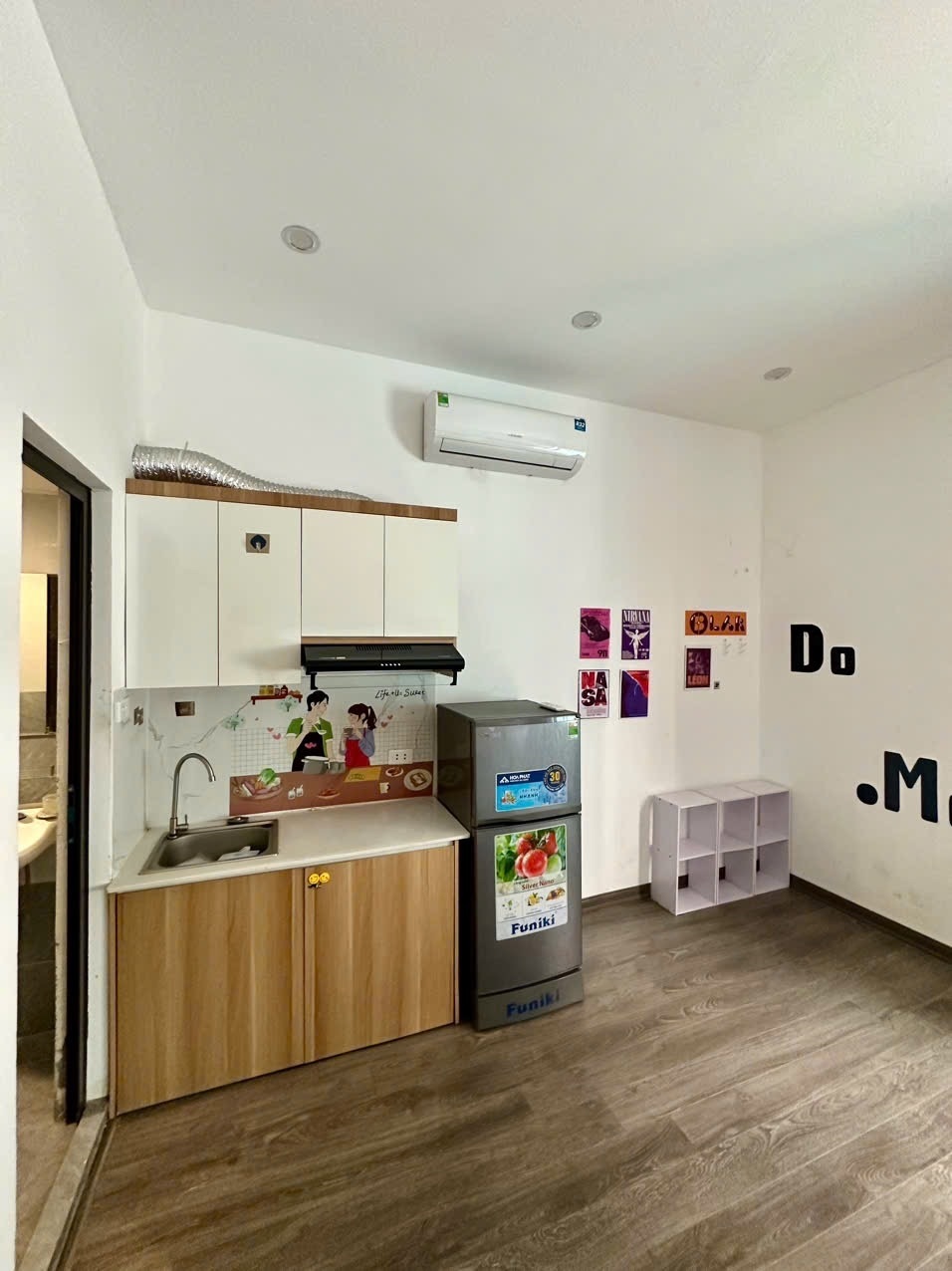 Phòng trọ Studio 25m2 tại Friends Team Định Công Thượng - Hoàng Mai - Phòng bếp