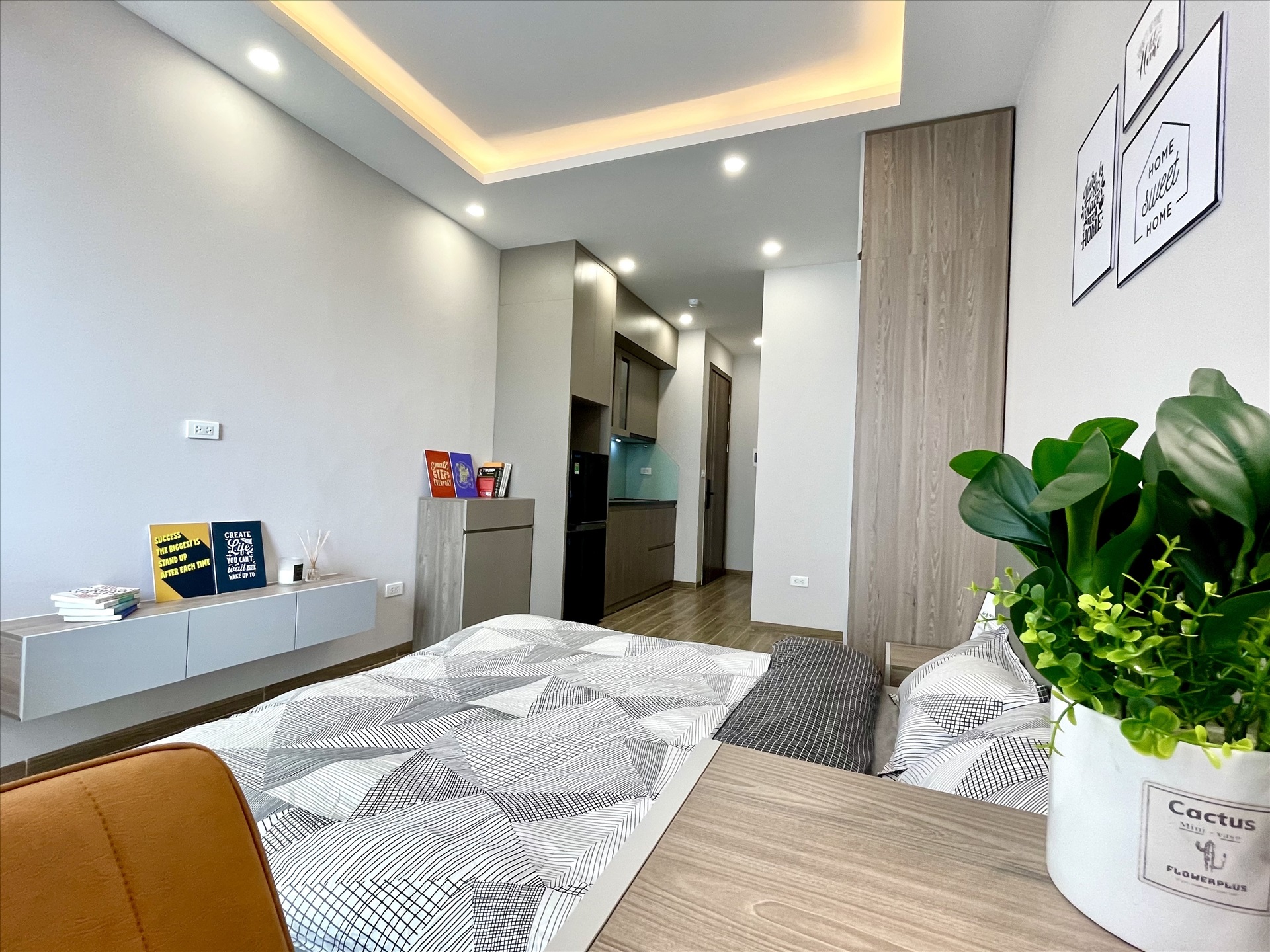 Phòng trọ Studio 33m2 tại Airstay 1 Lê Thanh Nghị - Hai Bà Trưng  - Phòng ngủ