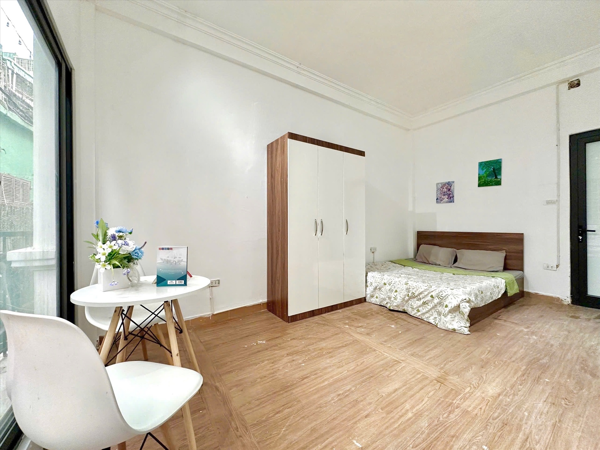 Phòng trọ Studio 25m2 tại Time House Kim Giang - Thanh Xuân - Phòng ngủ