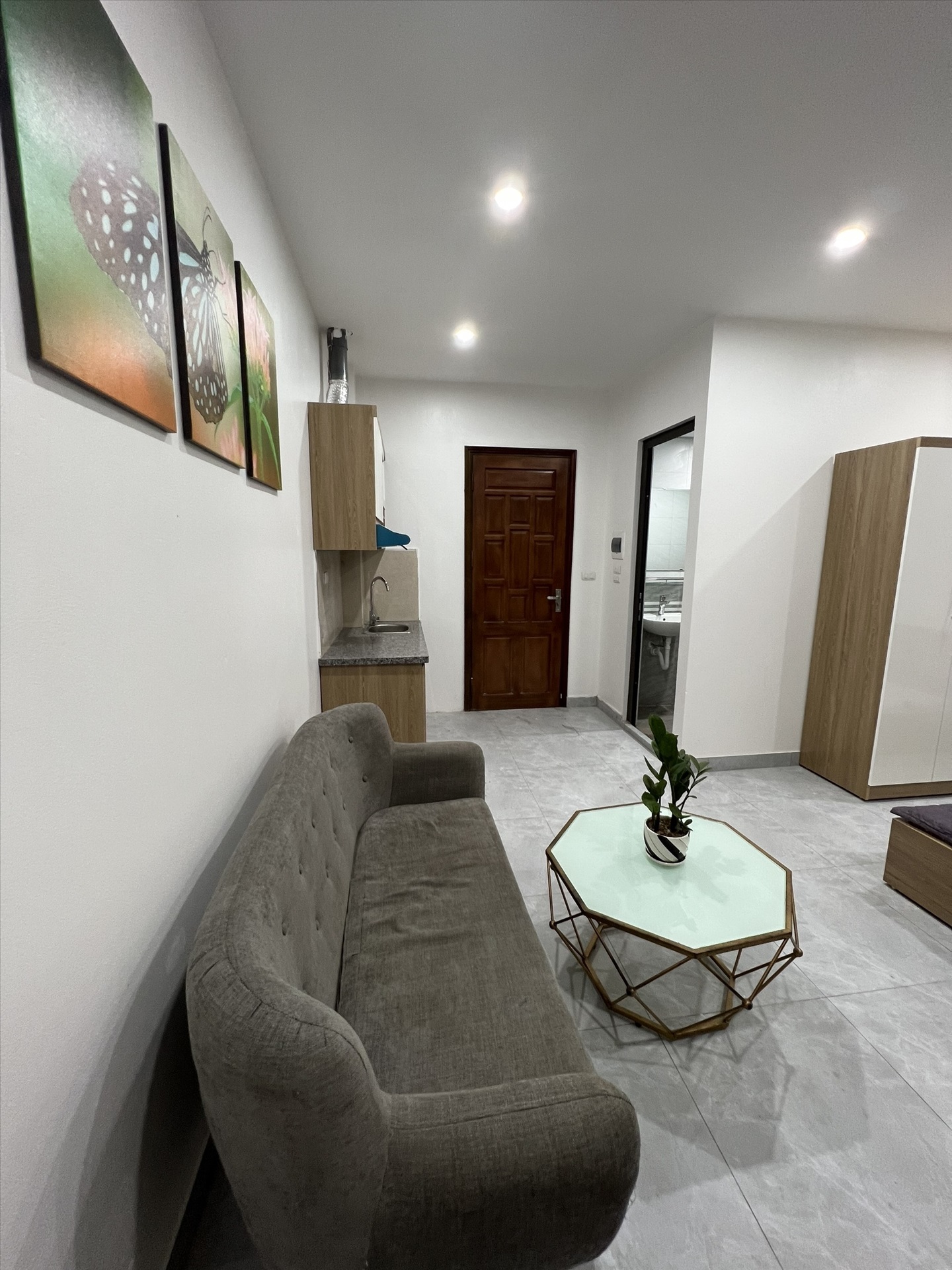 Phòng trọ Studio 33m2 tại Salahomes 2 Bùi Xương Trạch - Thanh Xuân - Phòng khách