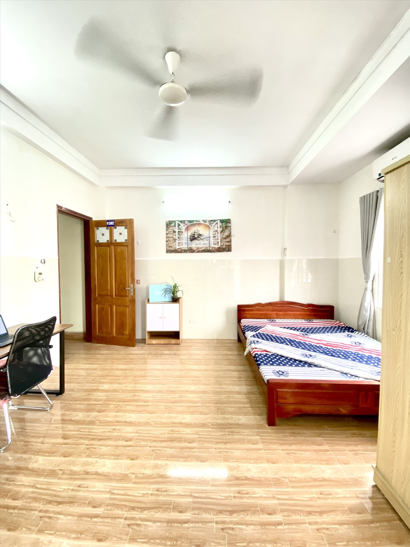 Phòng trọ Studio 33m2 tại PTC House Vũ Tông Phan - Thanh Xuân  - Phòng ngủ