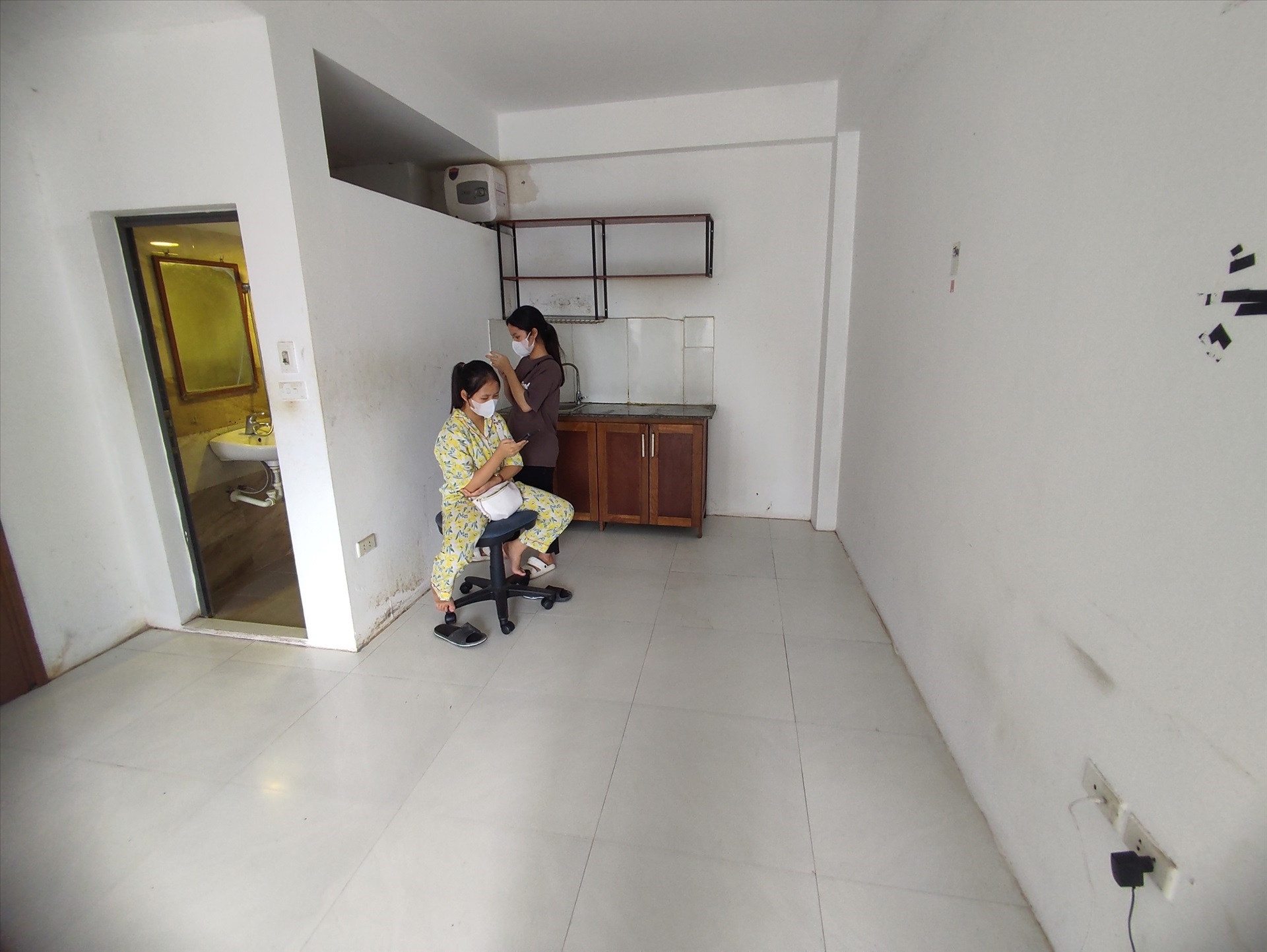 Phòng trọ Studio 35m2 tại Salahomes Tô Vĩnh Diện - Thanh Xuân - Phòng bếp